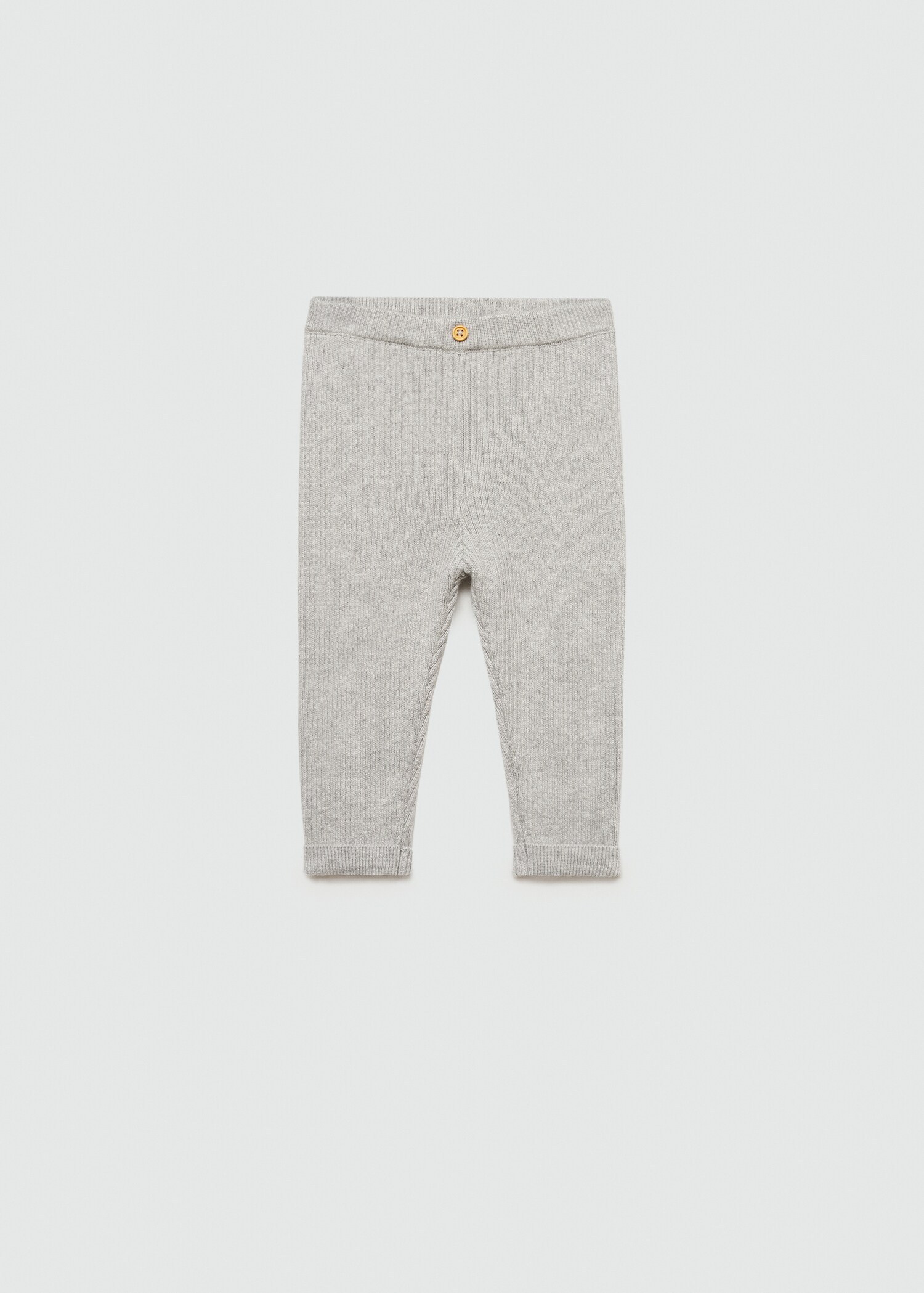 Cotton ribbed leggings - Article without model