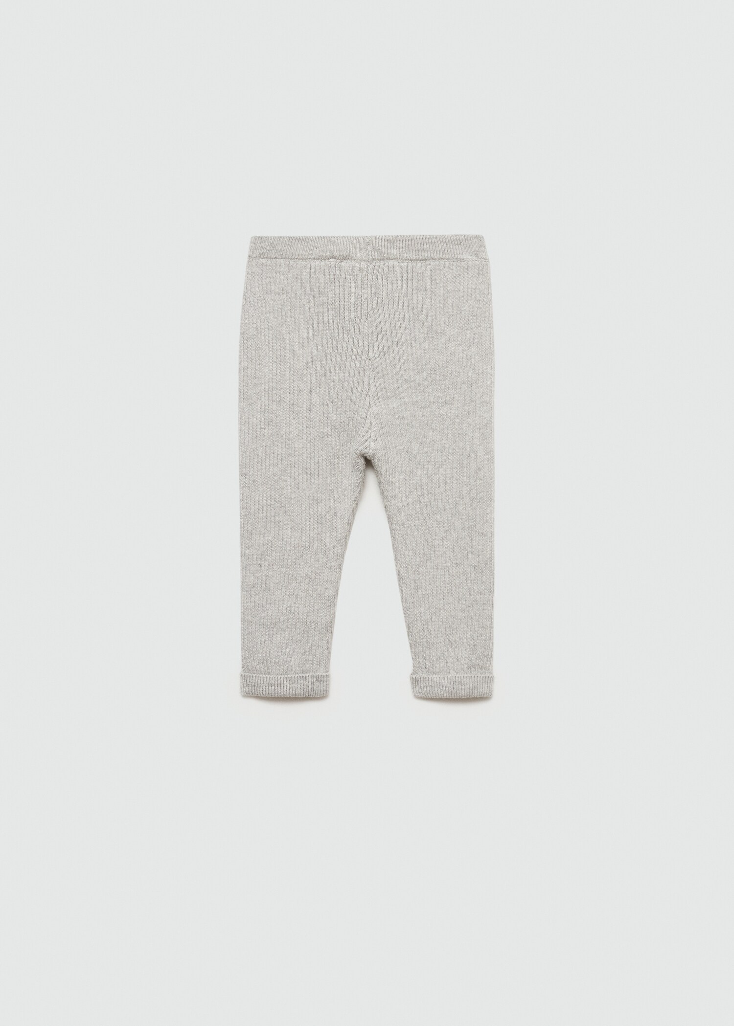 Cotton ribbed leggings - Reverse of the article