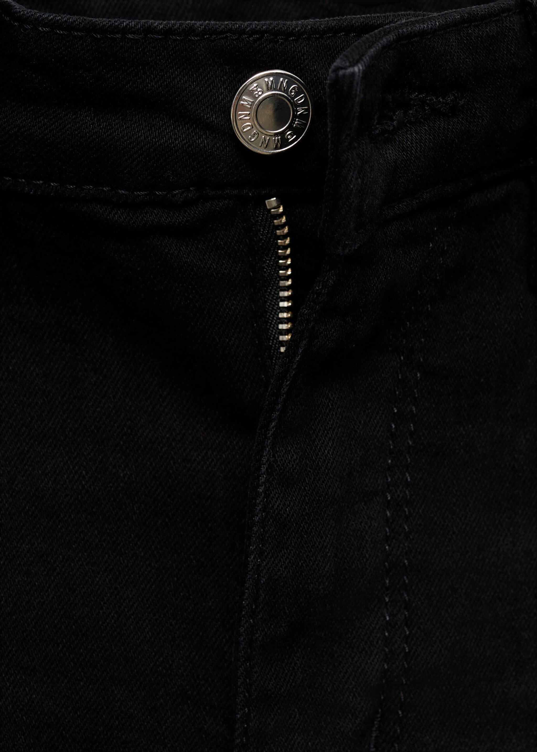 Texans skinny tir alt - Detall de l'article 8, Black denim. Ref: 77054059-00.