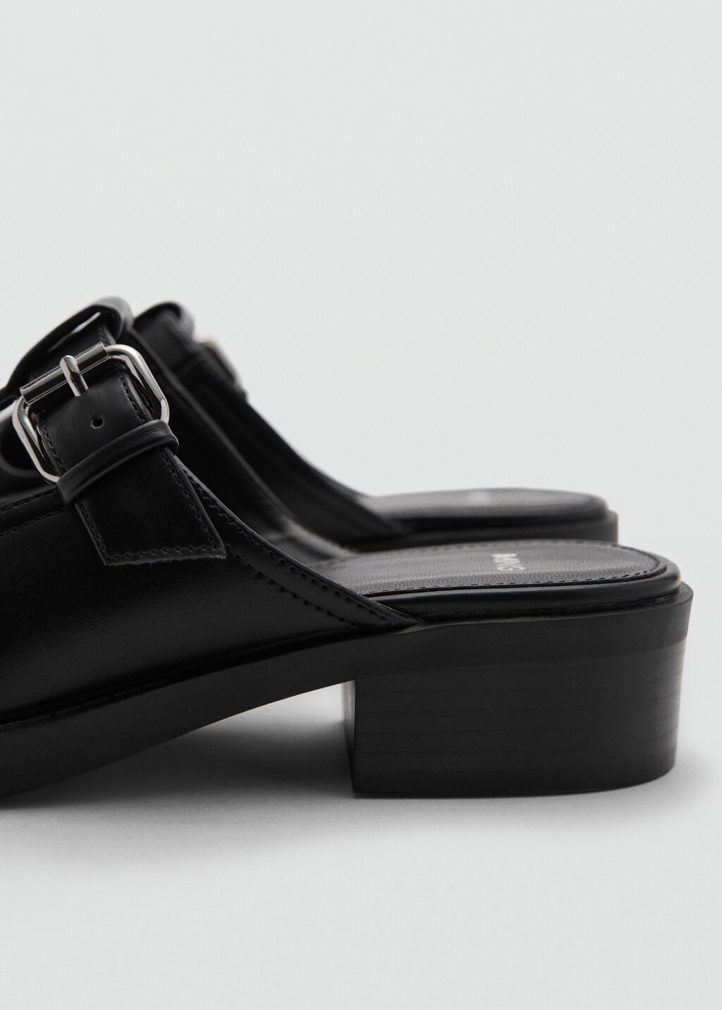 Mule-style clogs with buckle - Women | MANGO OUTLET USA