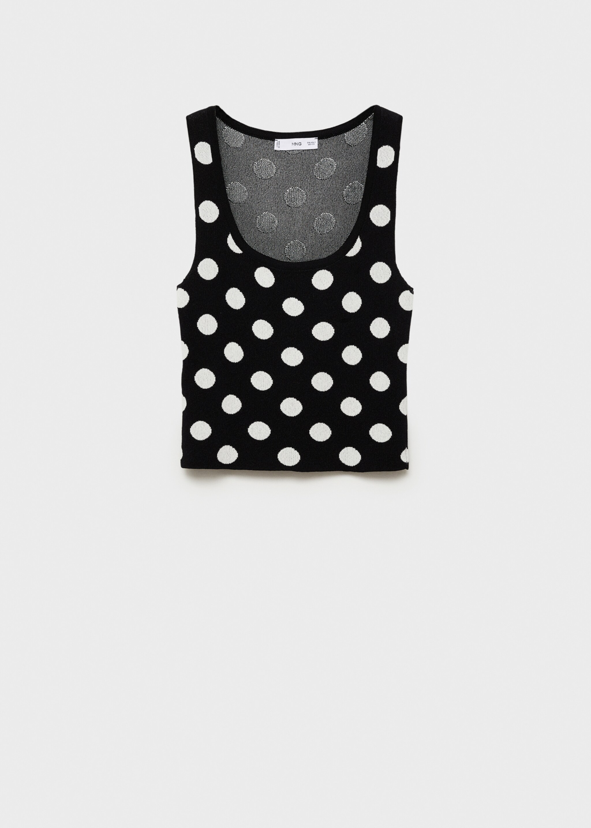 Polka-dot knitted top - Article without model