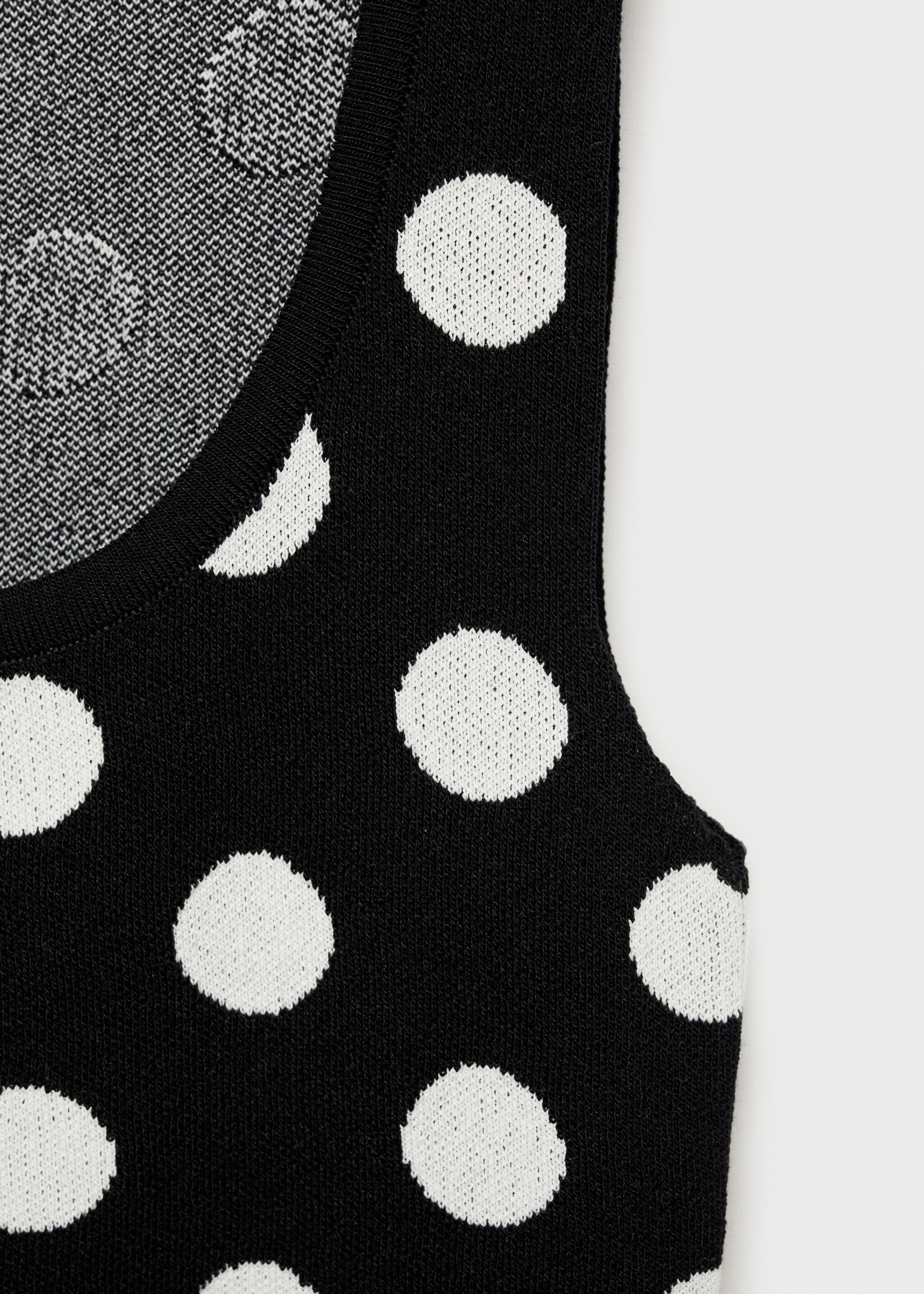 Polka-dot knitted top - Details of the article 8