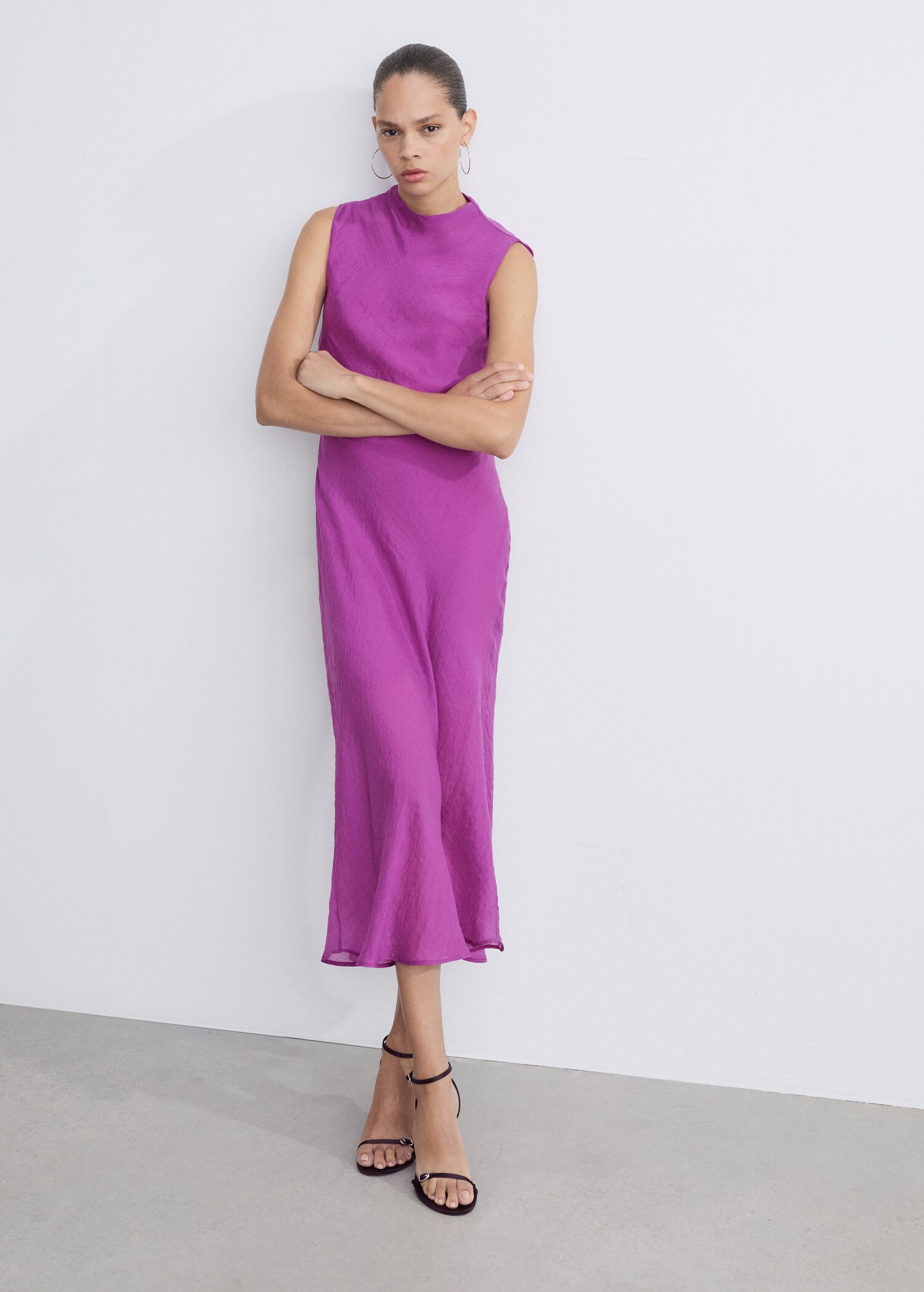 Lyocell midi-dress - Details of the article 2