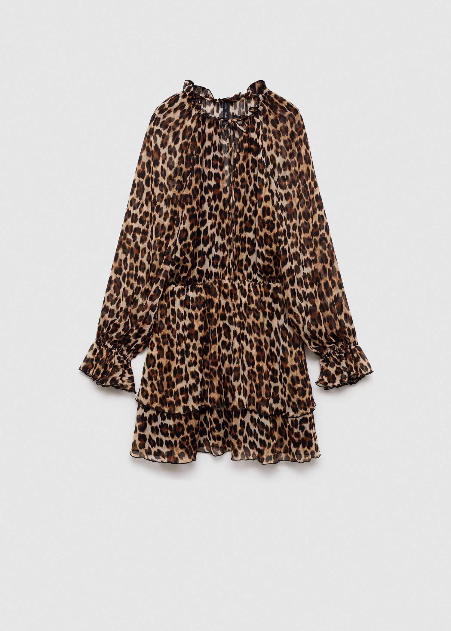 Leopard-print flared dress - Article without model