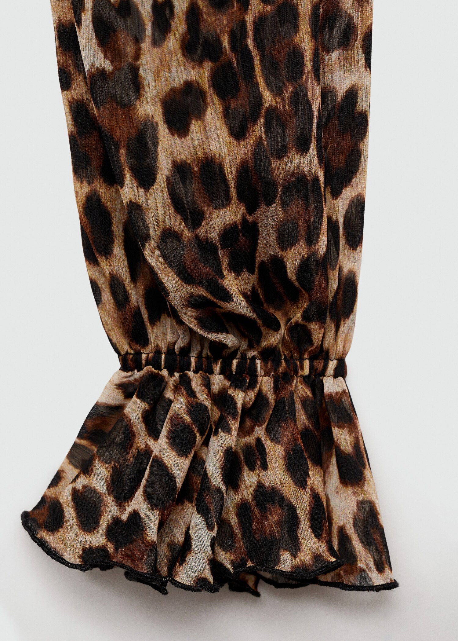 Leopard-print flared dress - Details of the article 0