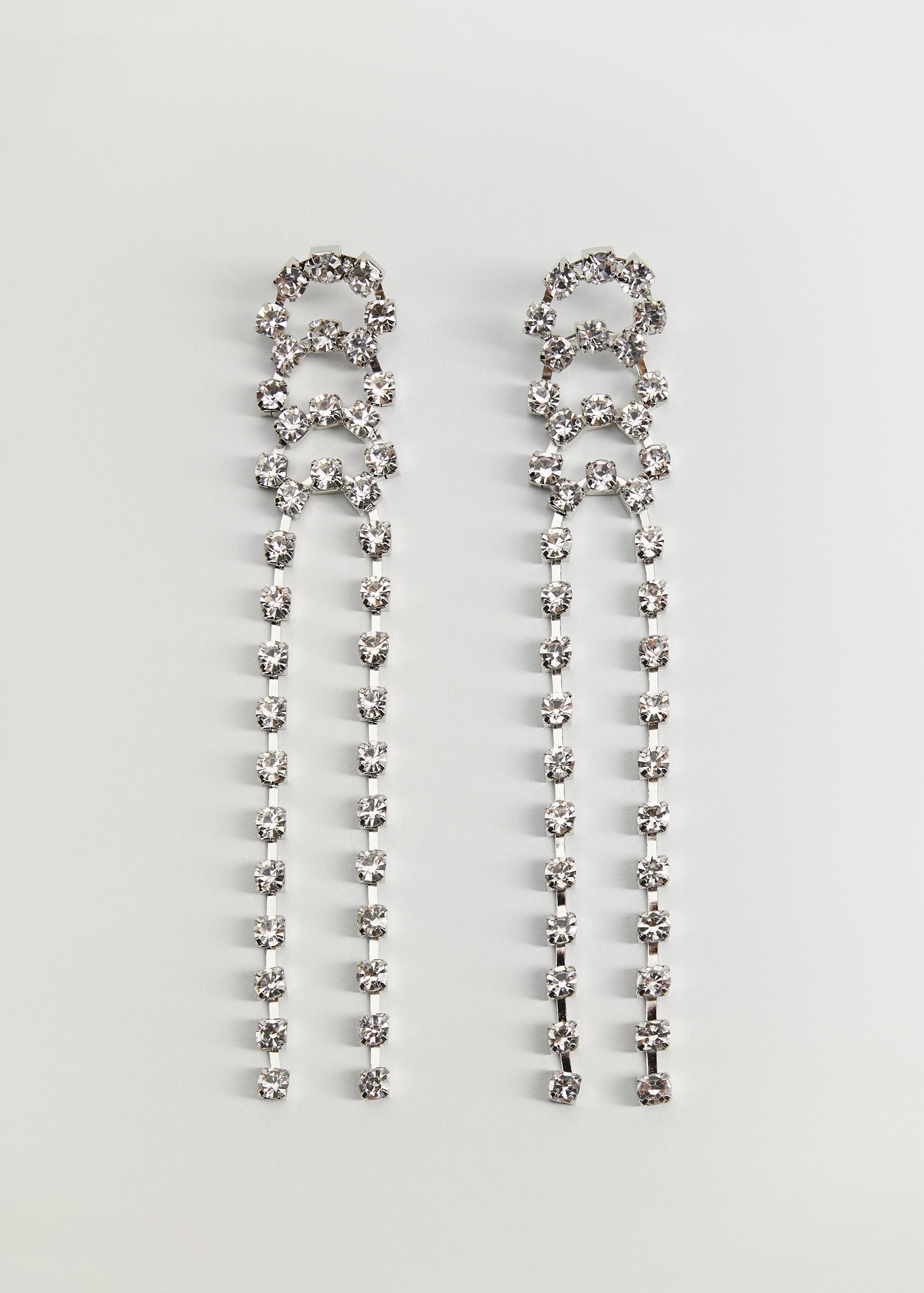 Boucles d'oreilles pendentifs strass - Article sans modèle