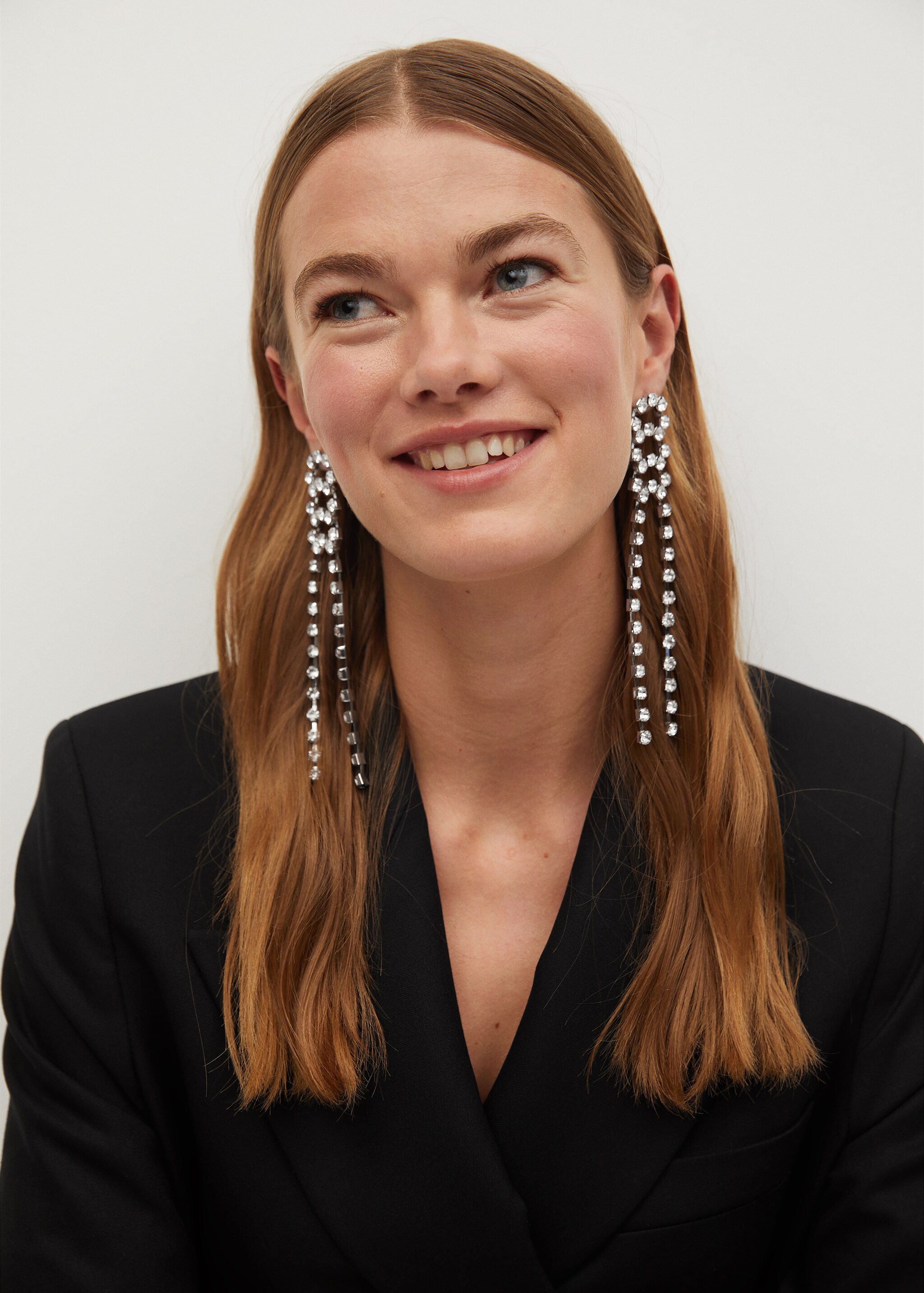 Boucles d'oreilles pendentifs strass - Détail de l'article 7