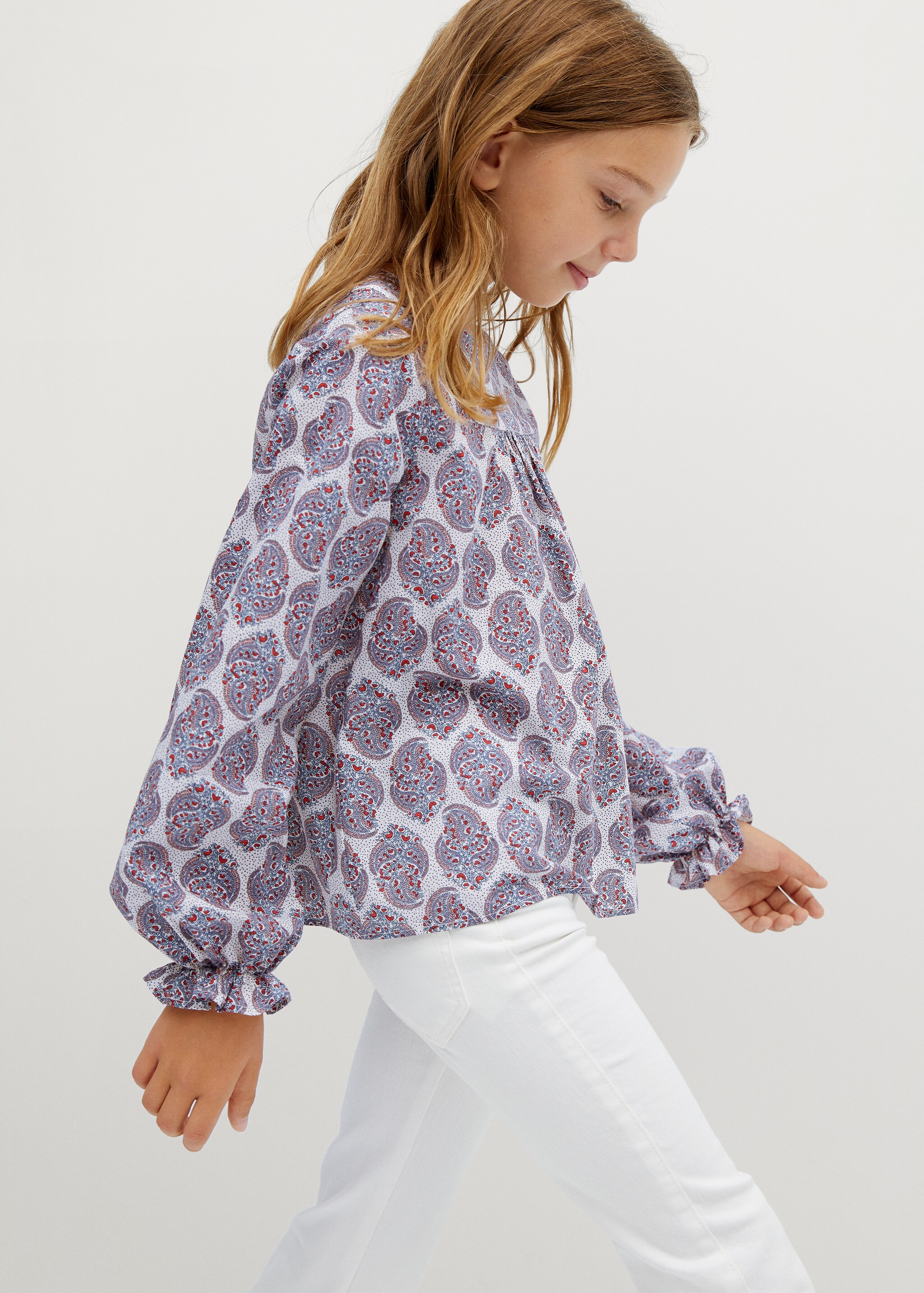 Blusa algodón estampada - Detalle del artículo 1