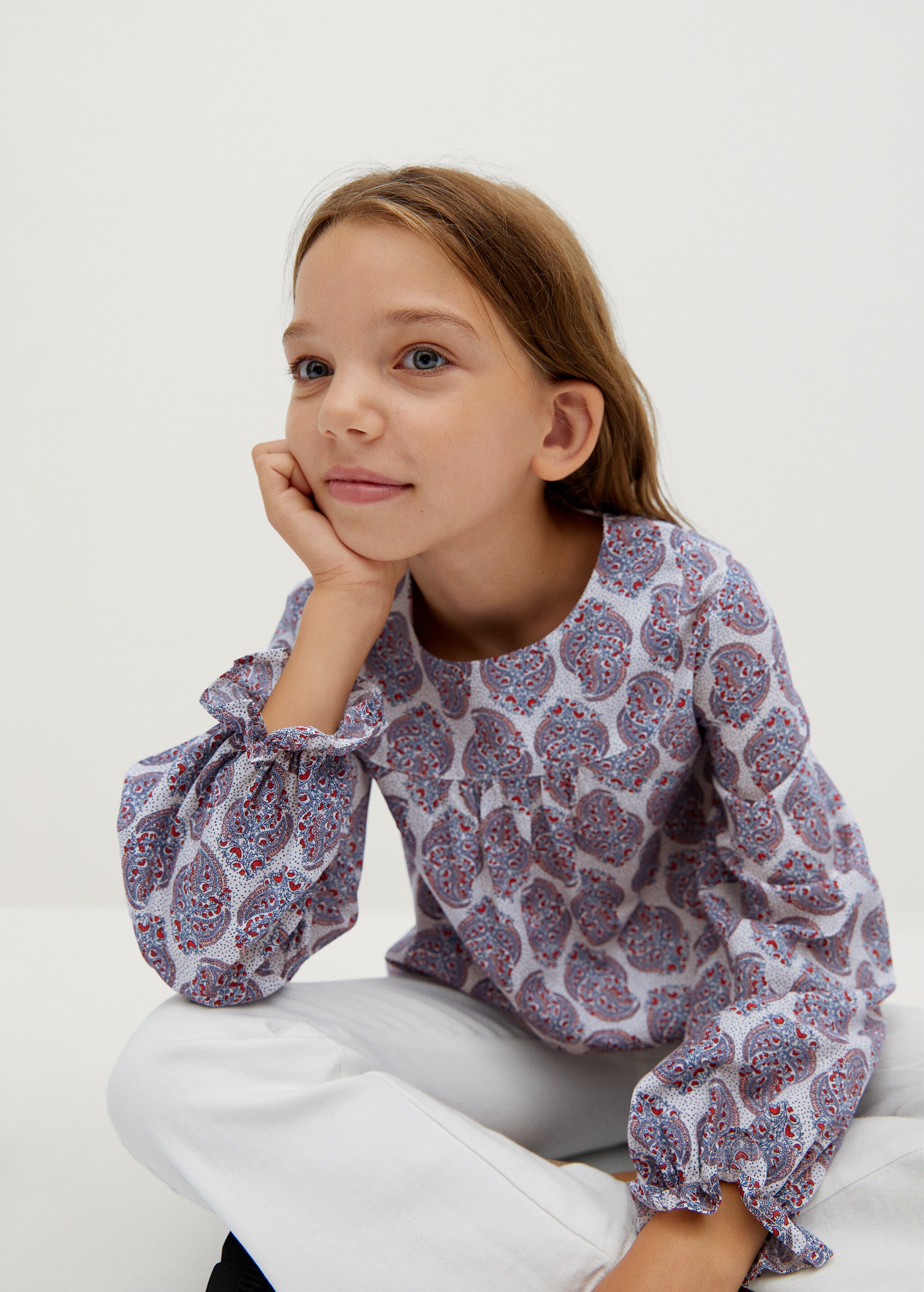 Blusa algodón estampada - Detalle del artículo 2