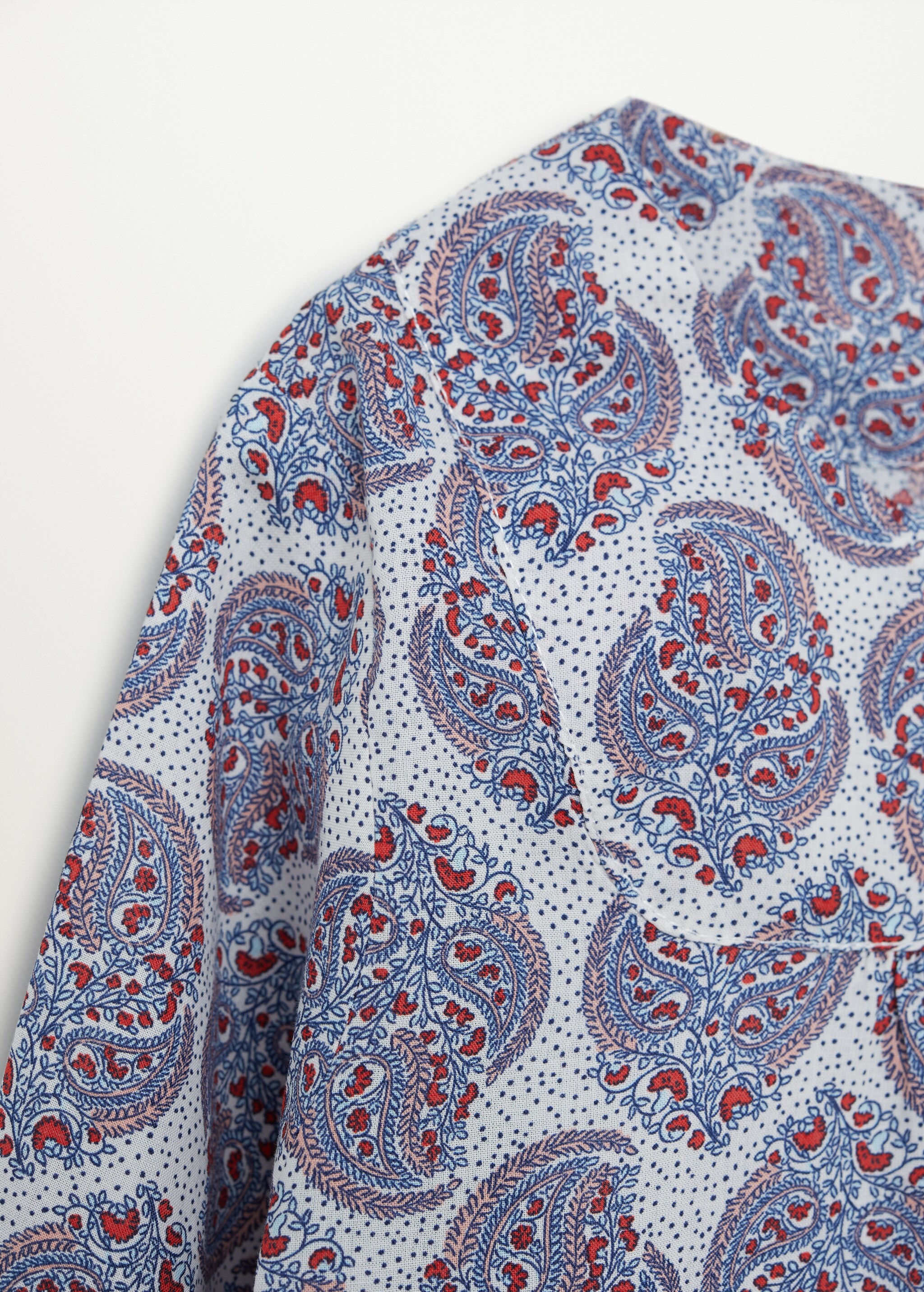 Blusa algodón estampada - Detalle del artículo 8