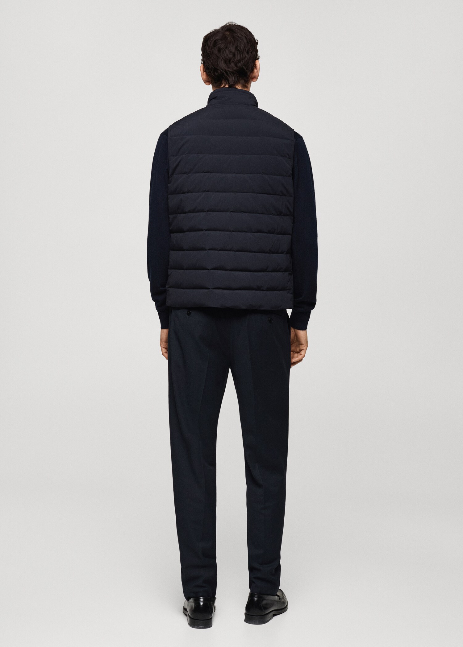 Quilted gilet with feather filling - Reverse of the article