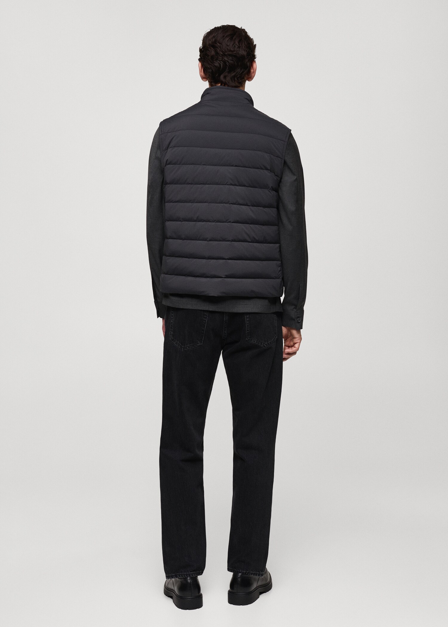 Quilted gilet with feather filling - Reverse of the article