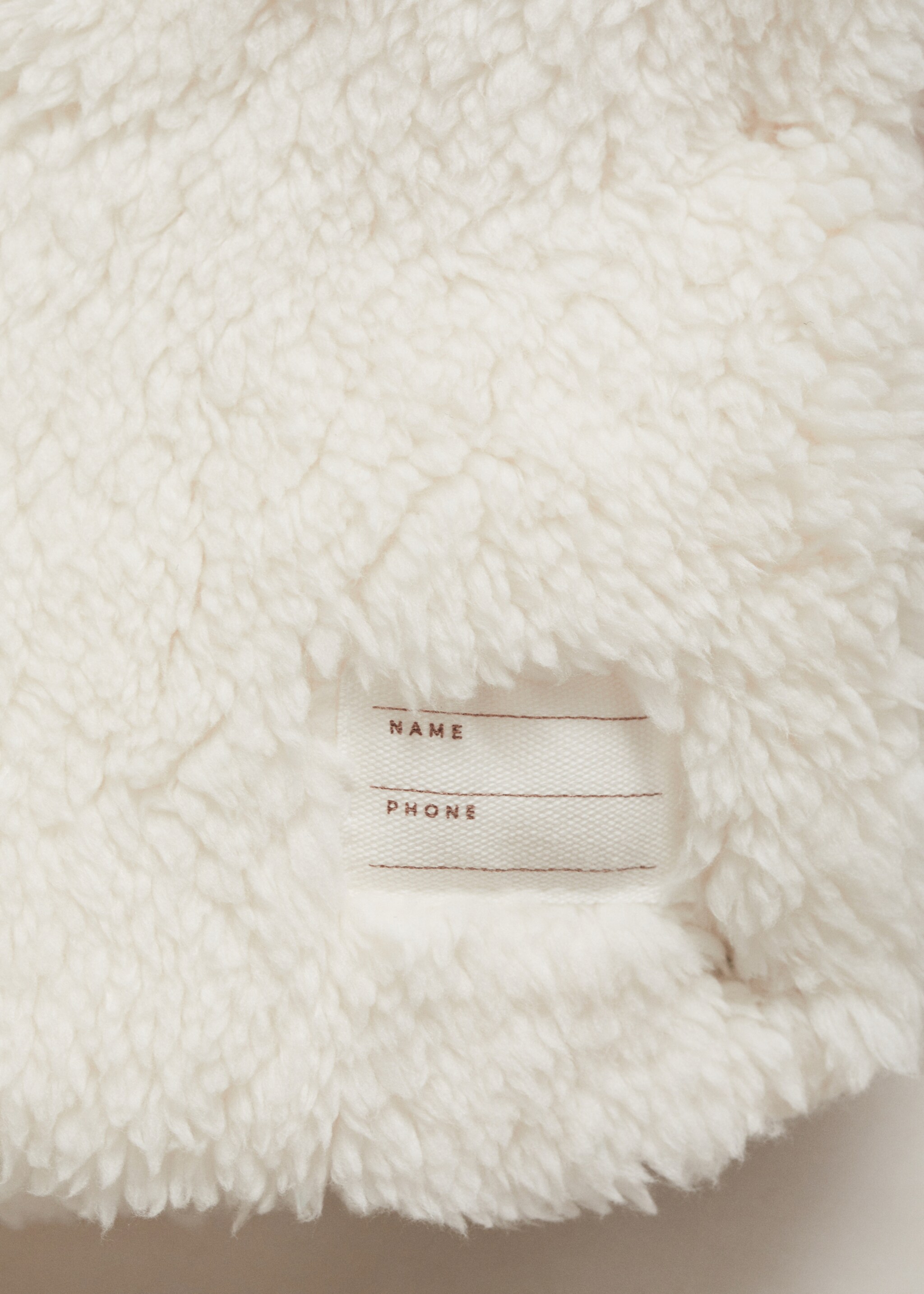 Vadderad anorak med luva och öron - Detaljer om artikeln 0, Beige. Ref: 77054435-00.
