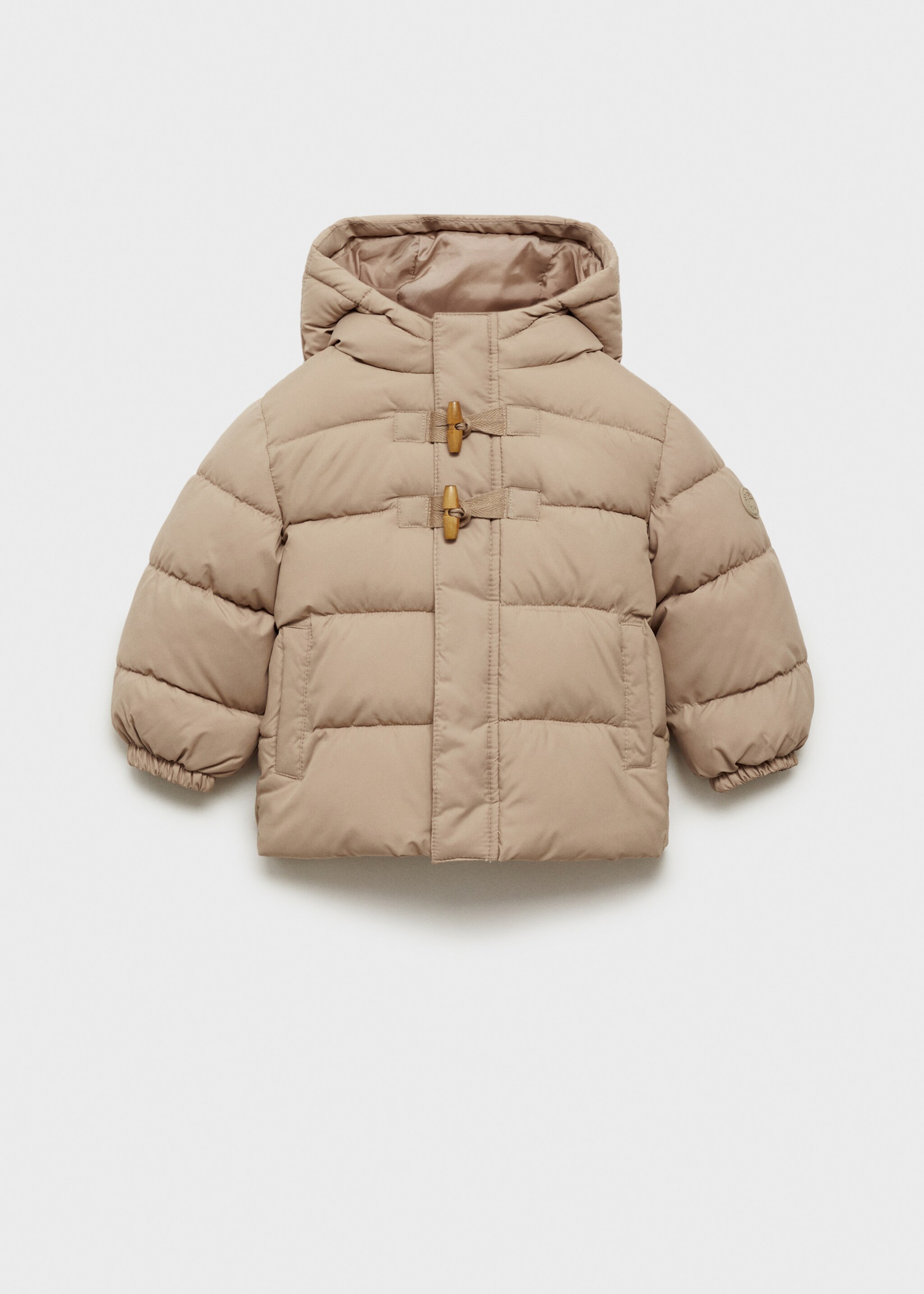 Anorak matelassée imitation mouton retourné - Article sans modèle, Vanille. Ref: 77054436-00.