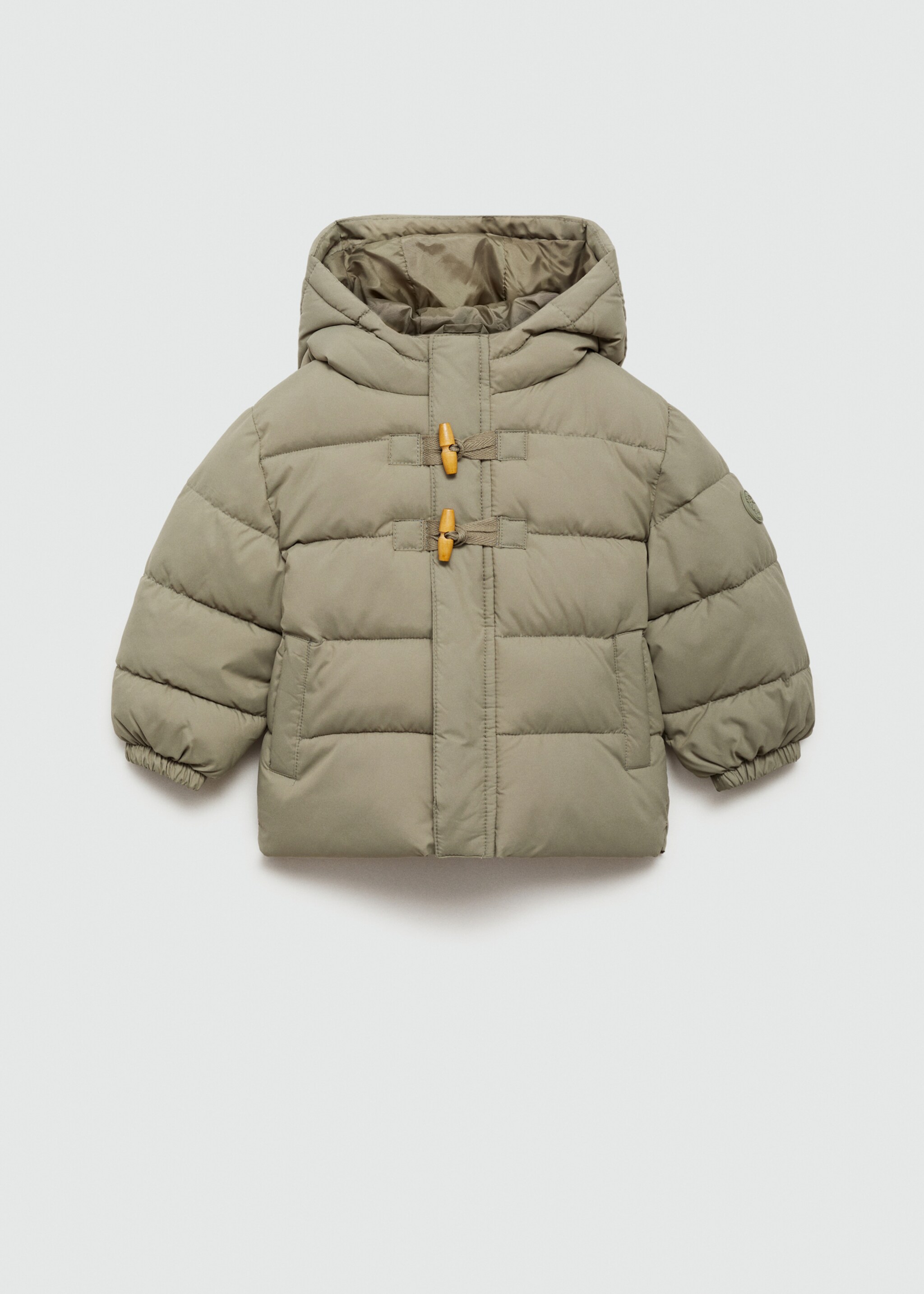 Steppanorak mit Innenfutter aus Plüsch - Artikel ohne Model, Grün. Ref: 77054436-00.