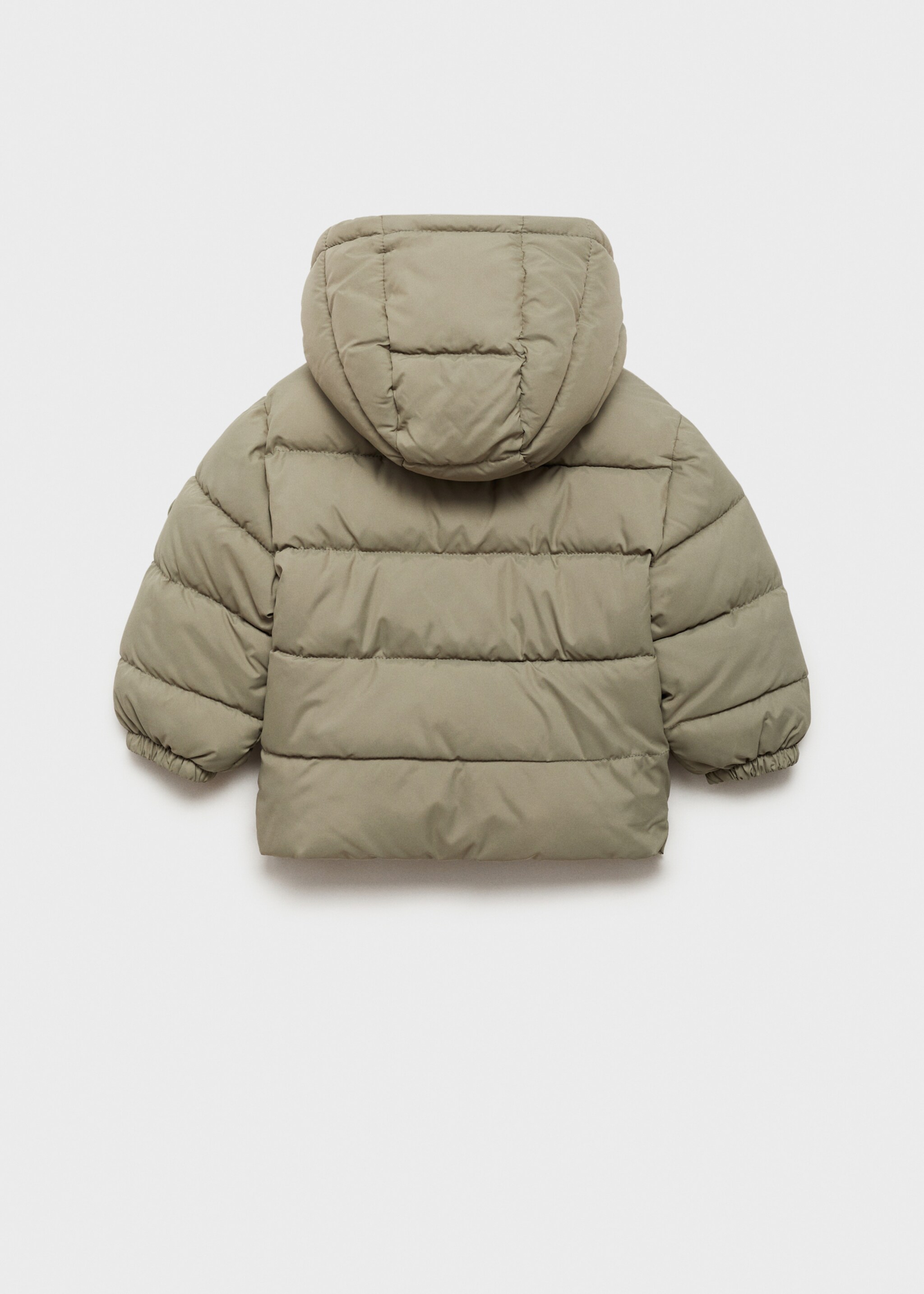 Steppanorak mit Innenfutter aus Plüsch - Rückseite des Artikels, Grün. Ref: 77054436-00.