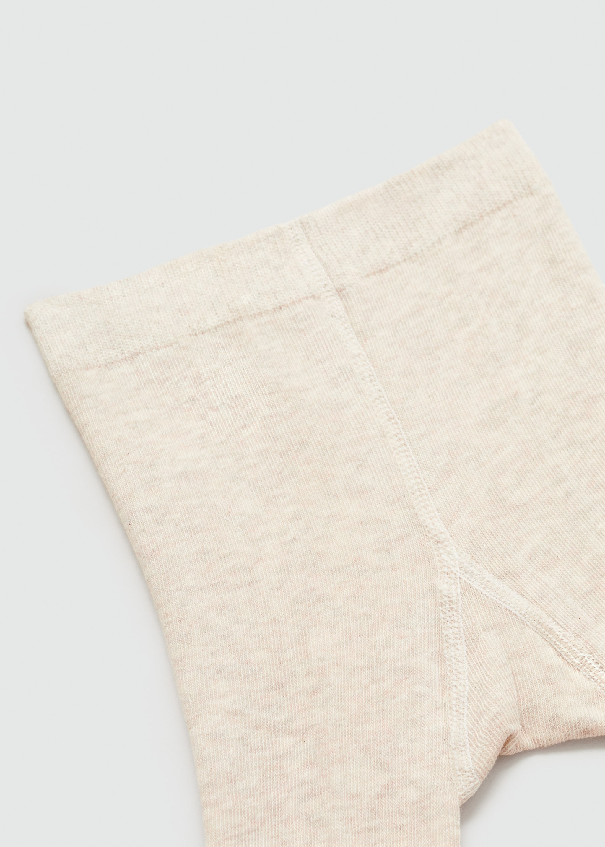 Cotton stockings - Details of the article 0, Sand. Ref: 77054437-00.