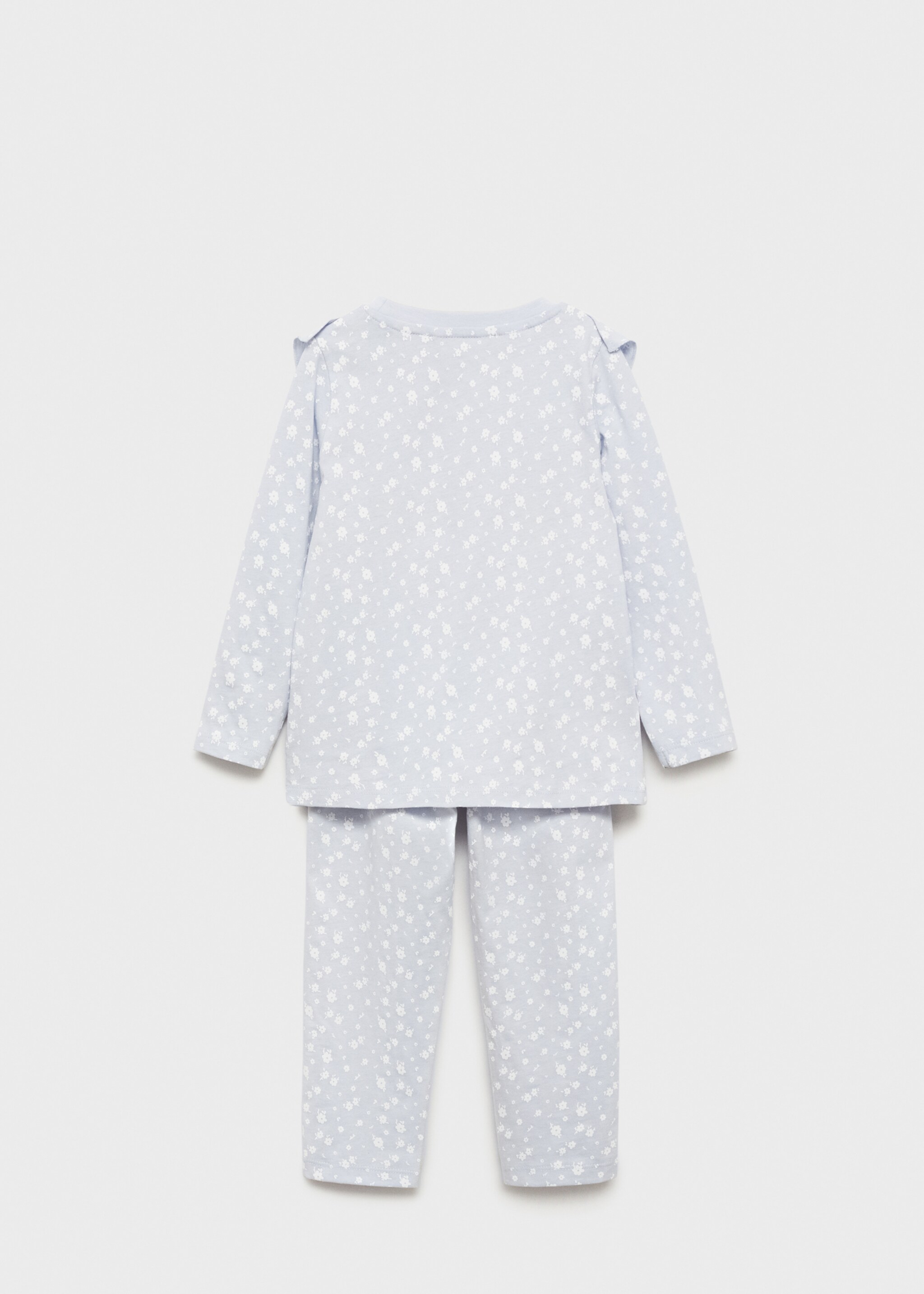 Printed long pyjamas - Reverse of the article, Sky Blue. Ref: 77054438-00.