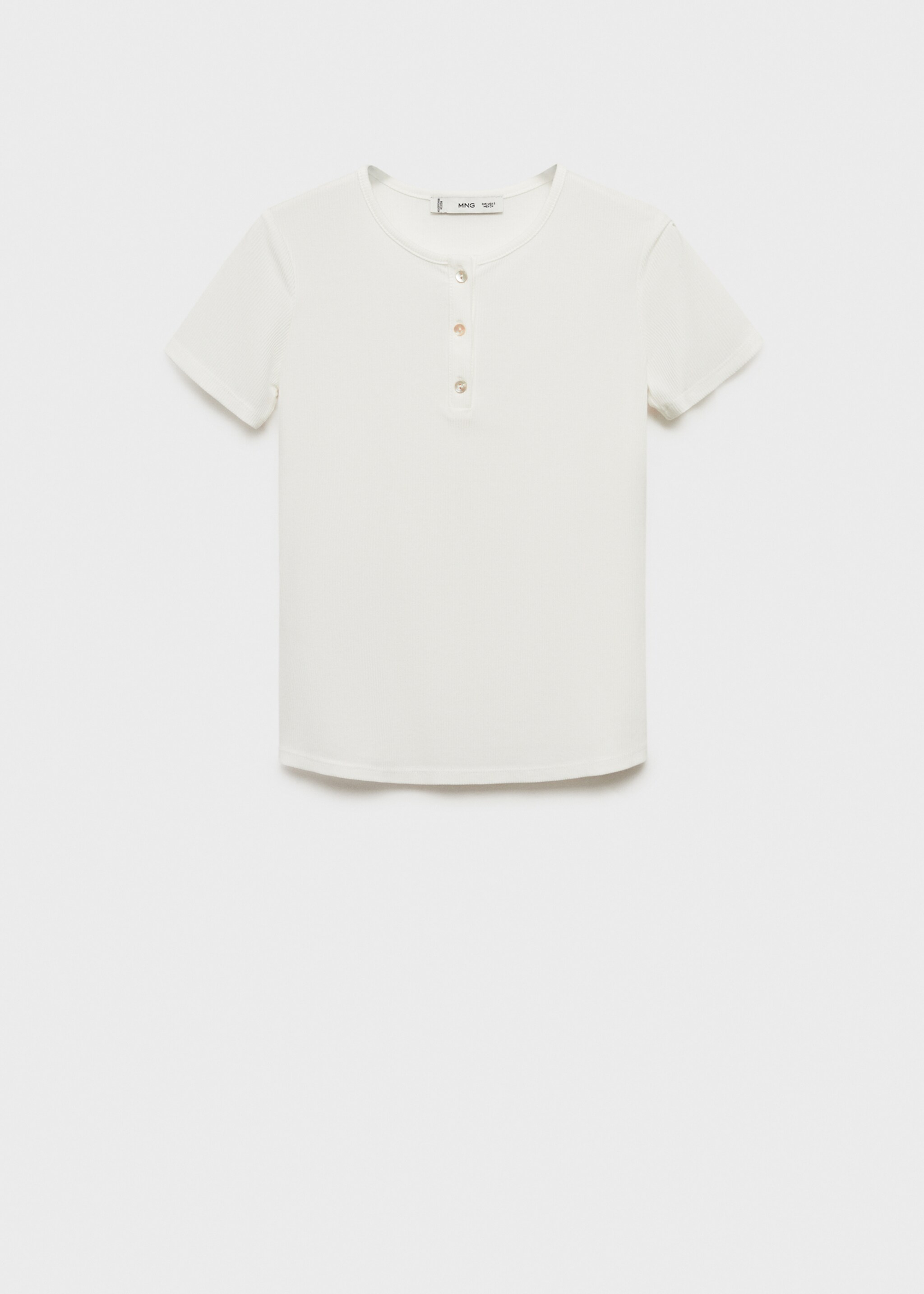 Buttoned lyocell t-shirt - Article without model