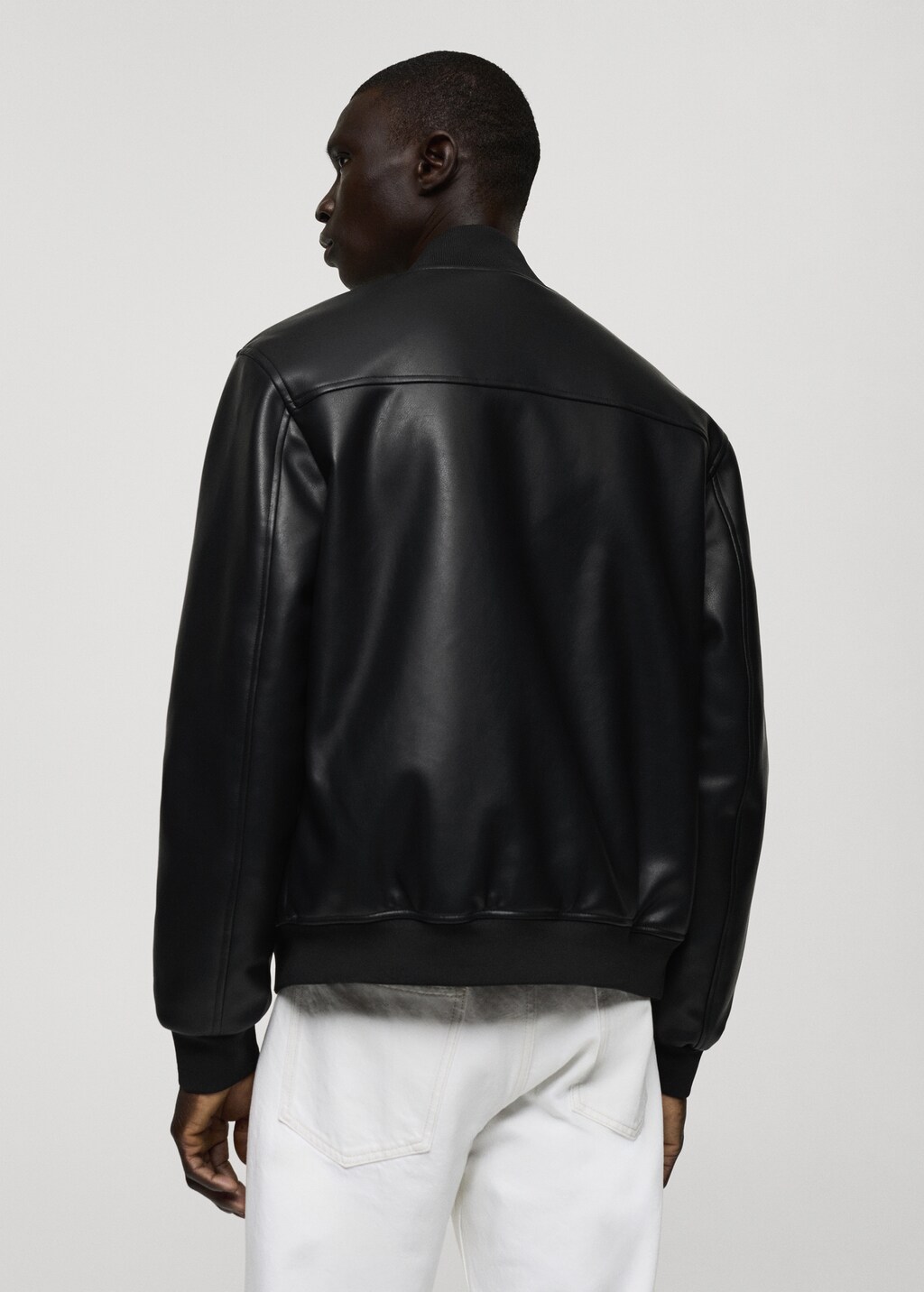 ジャケット・アウター CYPRUS BOMBER JACKET 52 Faux-leather bomber jacket - Men | MANGO OUTLET Cyprus (Euros)