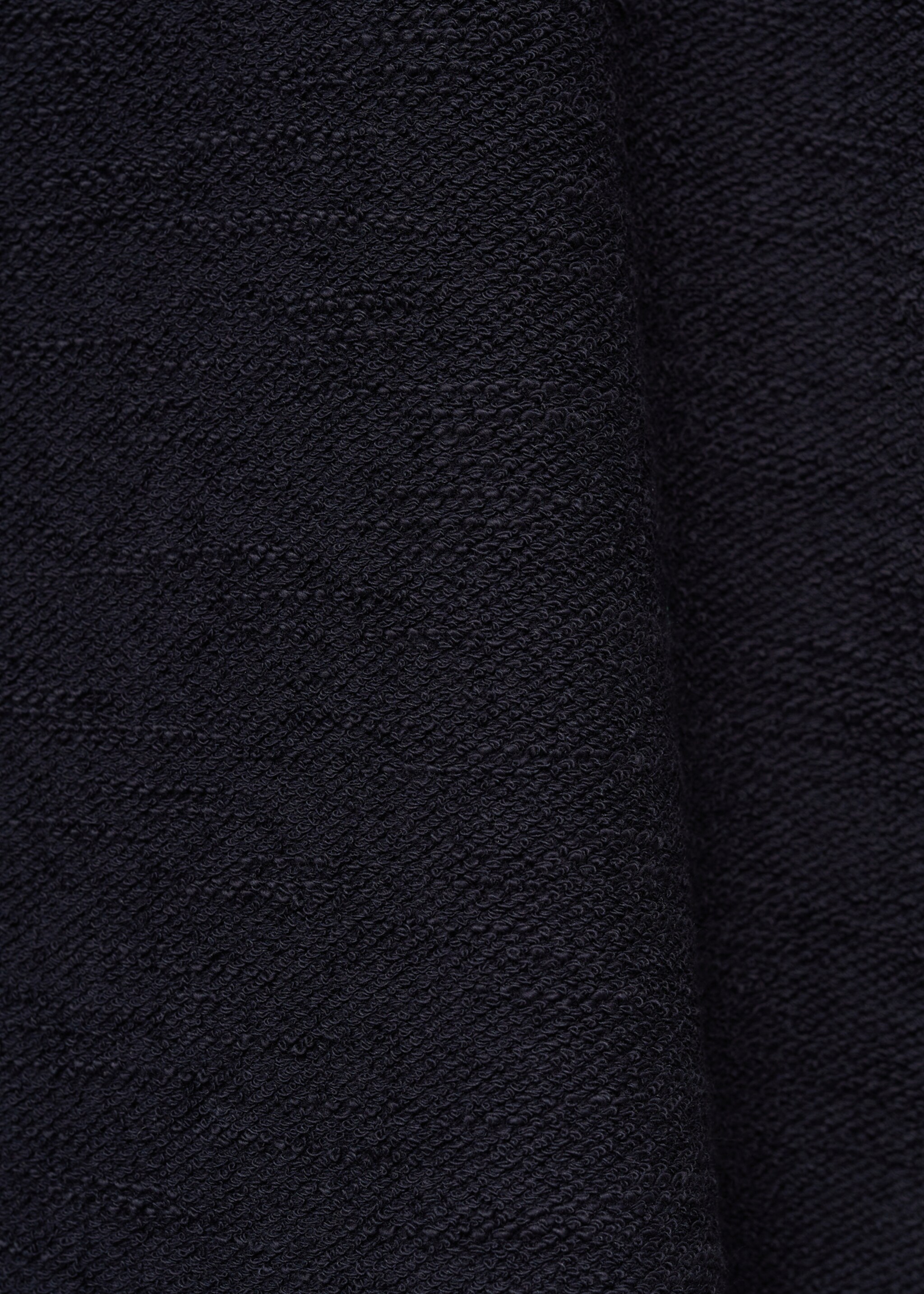 Regular-fit cotton polo shirt with terry structure - Details of the article 0, Dark Navy. Ref: 77054447-00.