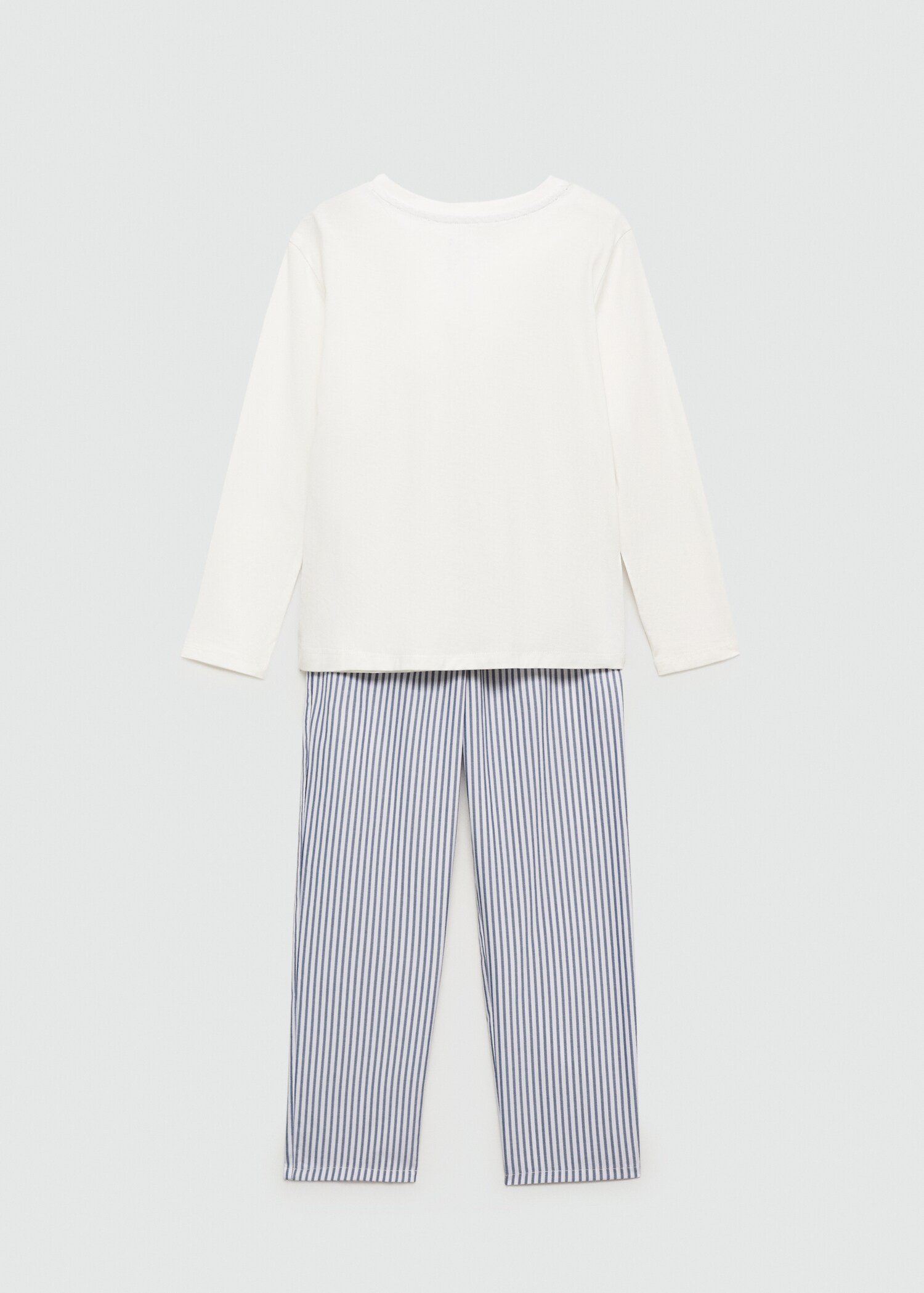 Randig lång pyjamas - Artikelns baksida