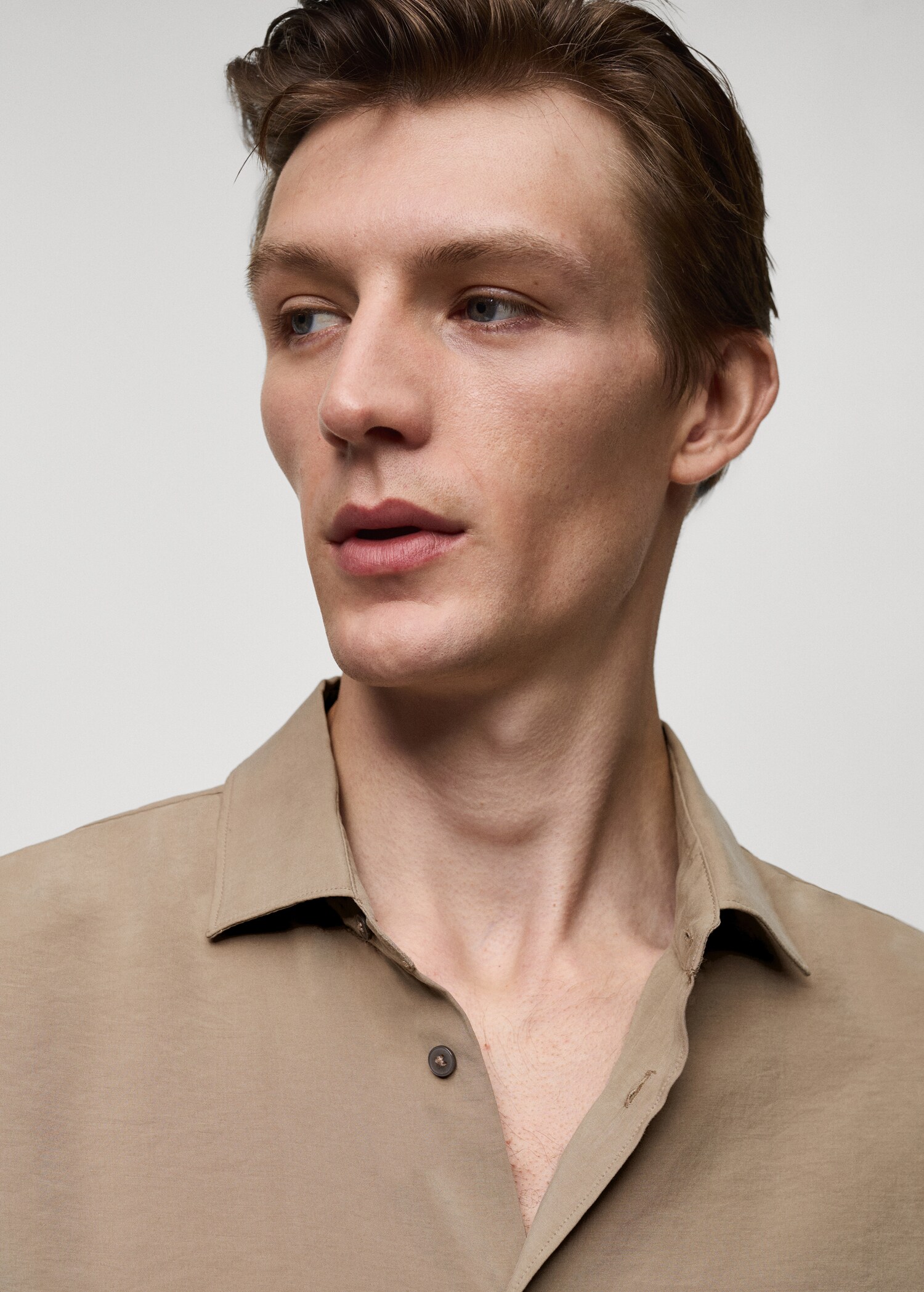Regular fit tencel shirt - Details of the article 1