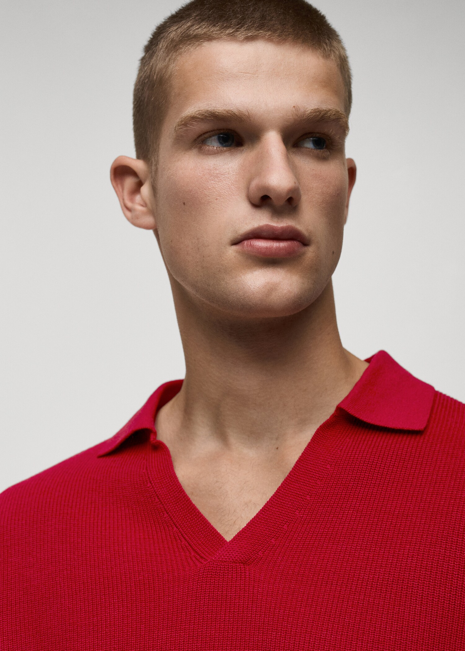 Knitted polo-neck sweater - Details of the article 1