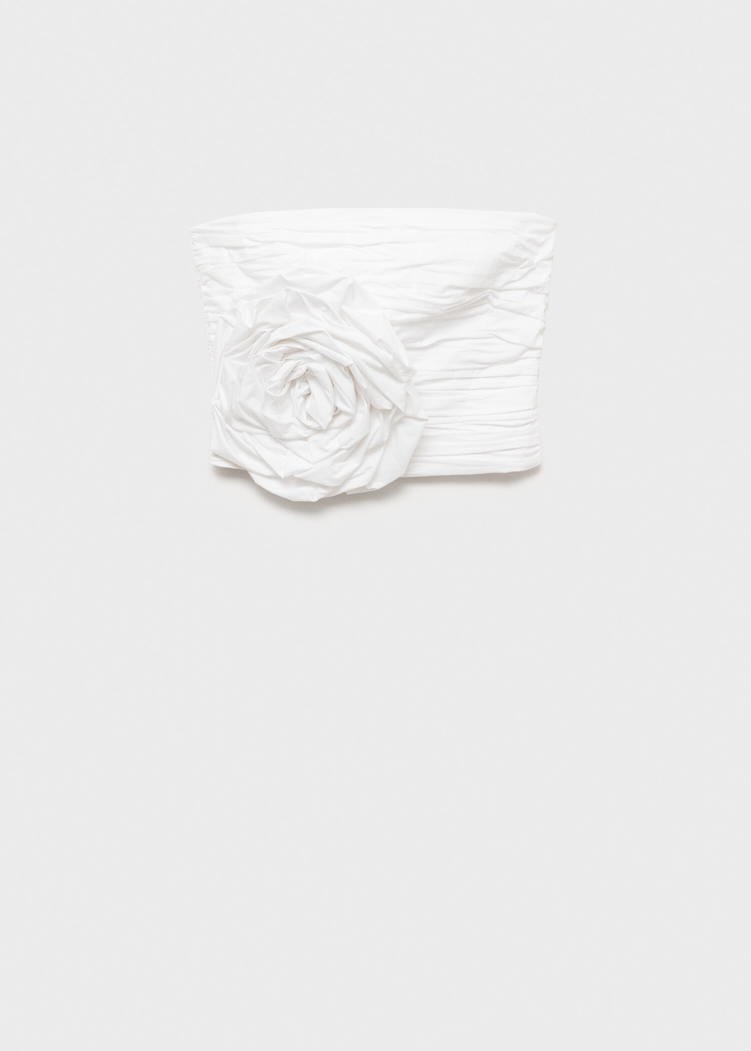 Maxi-flower ruched top - Article without model