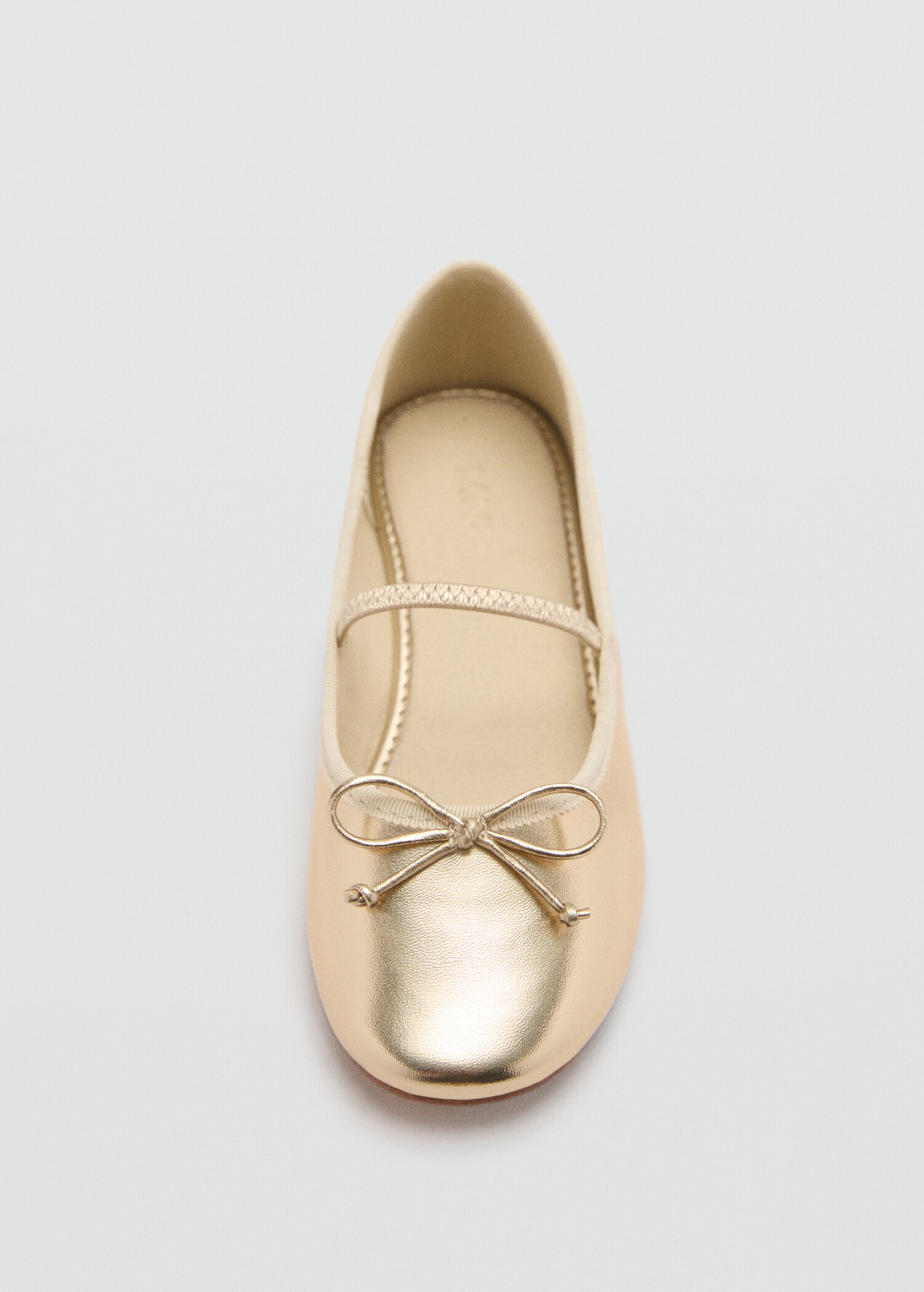 Metallic strip ballerinas - Details of the article 1