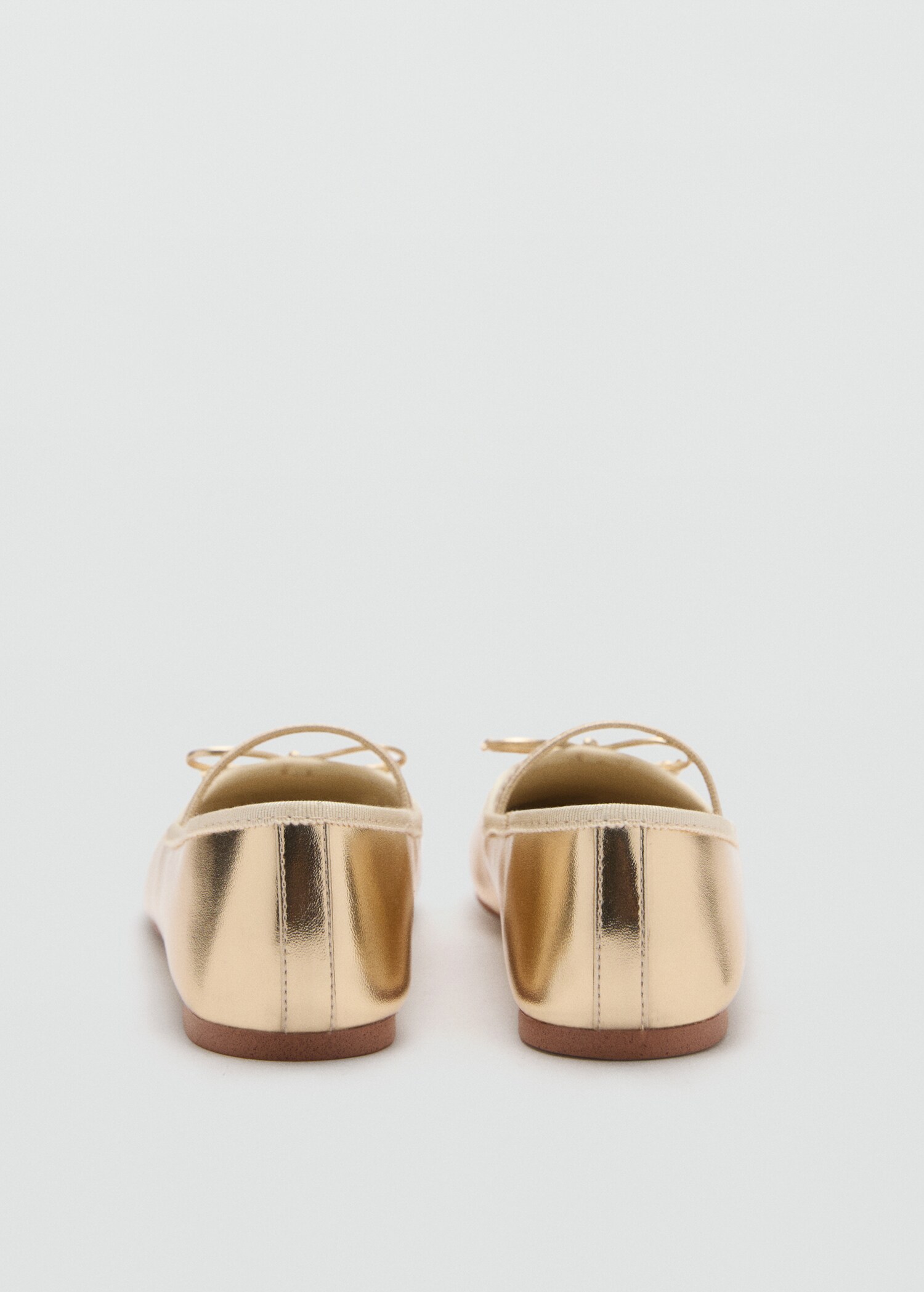 Metallic strip ballerinas - Details of the article 2