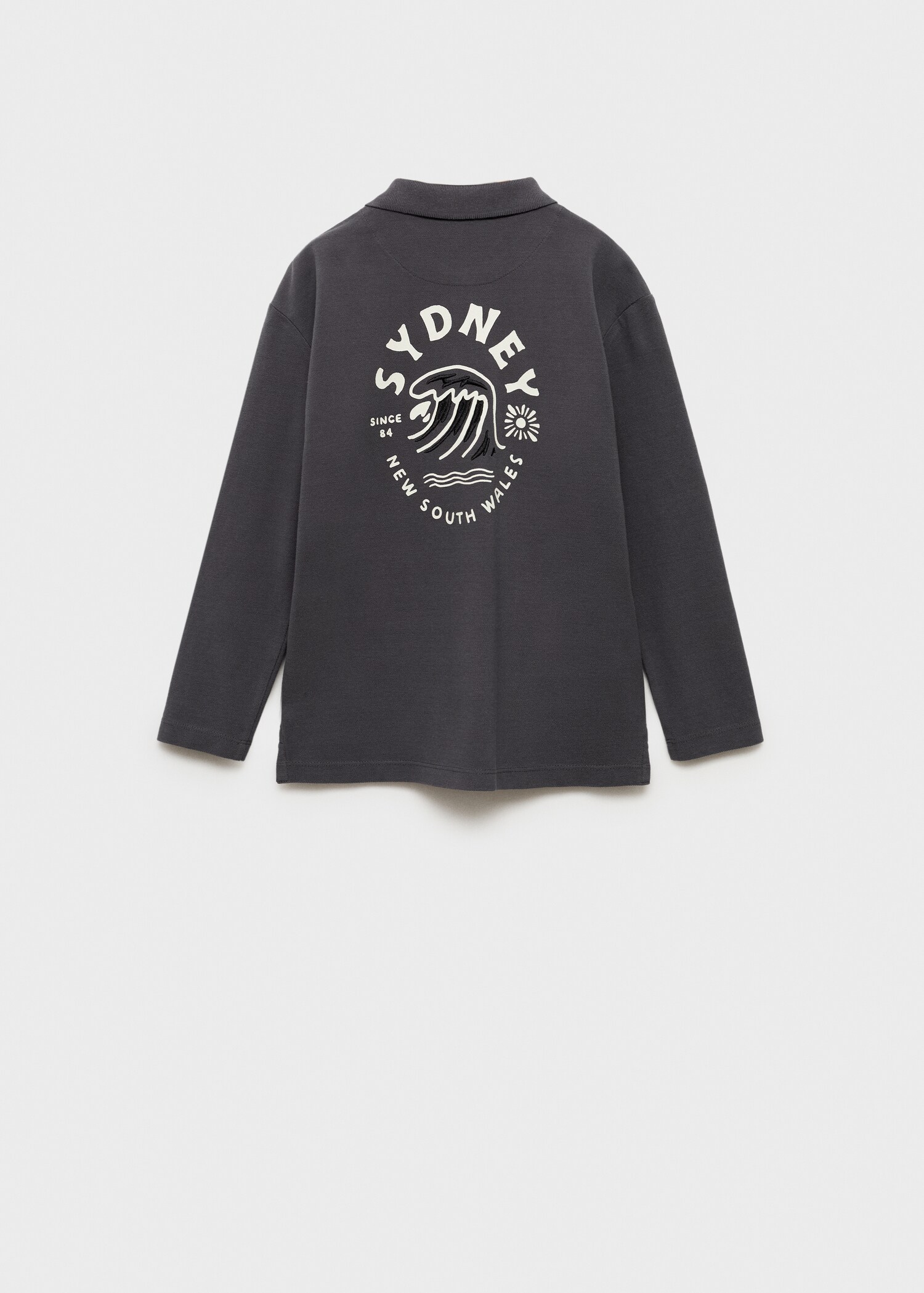 Poloshirt mit Stickdetail - Rückseite des Artikels