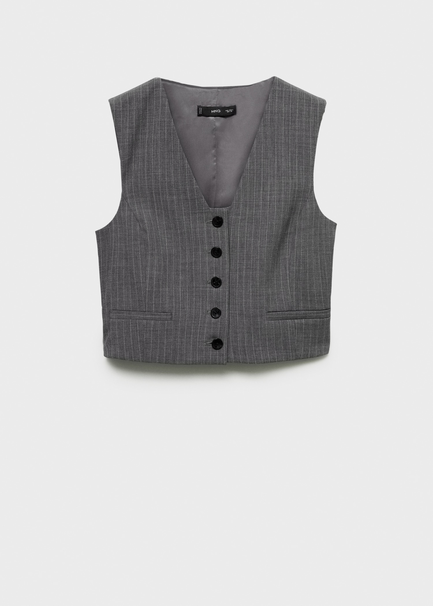 Gilet de costume à fines rayures Femme MANGO OUTLET France