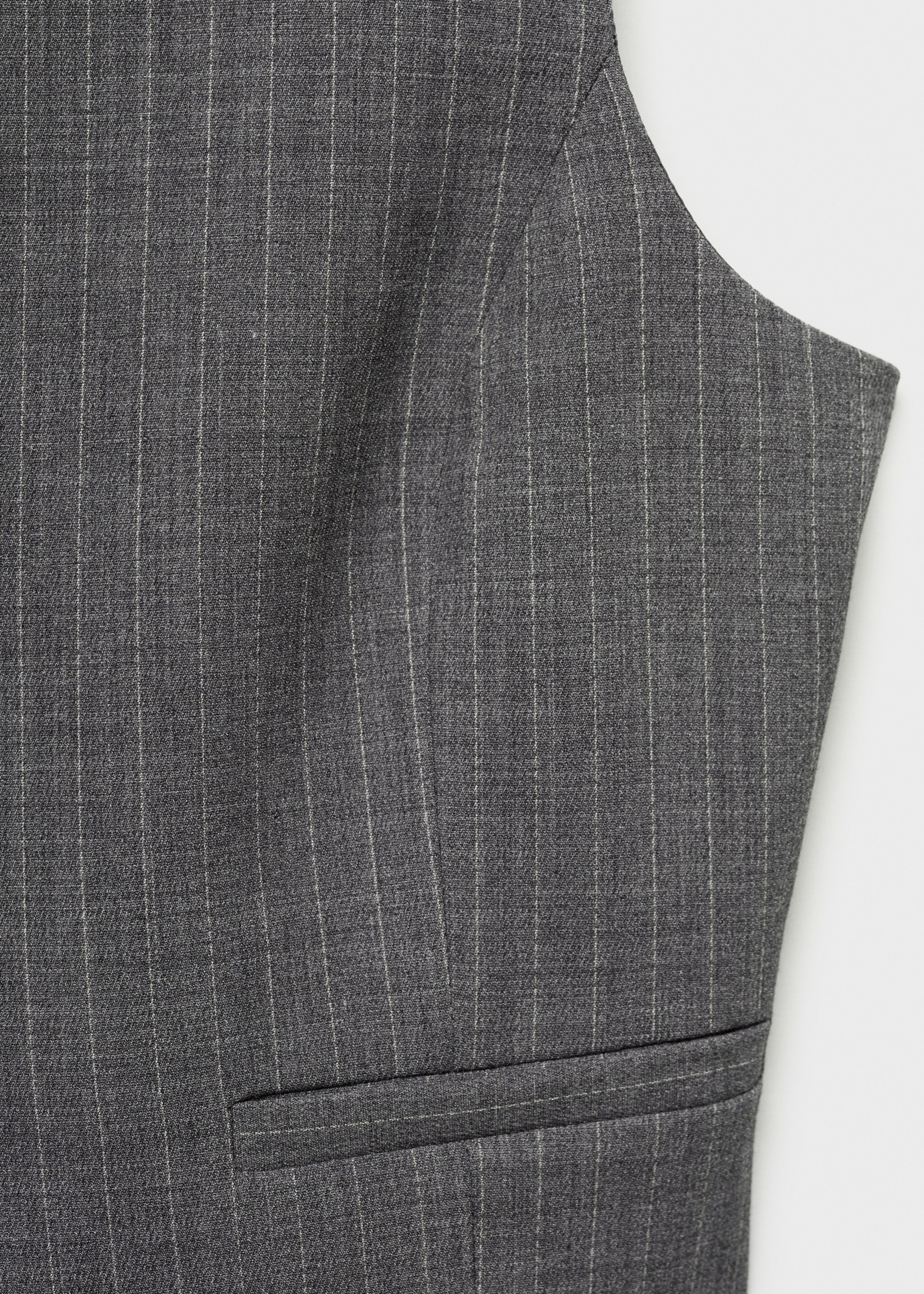Krijtstreepgilet - Detail van het artikel 0, Grijs. Ref: 77054766-00.