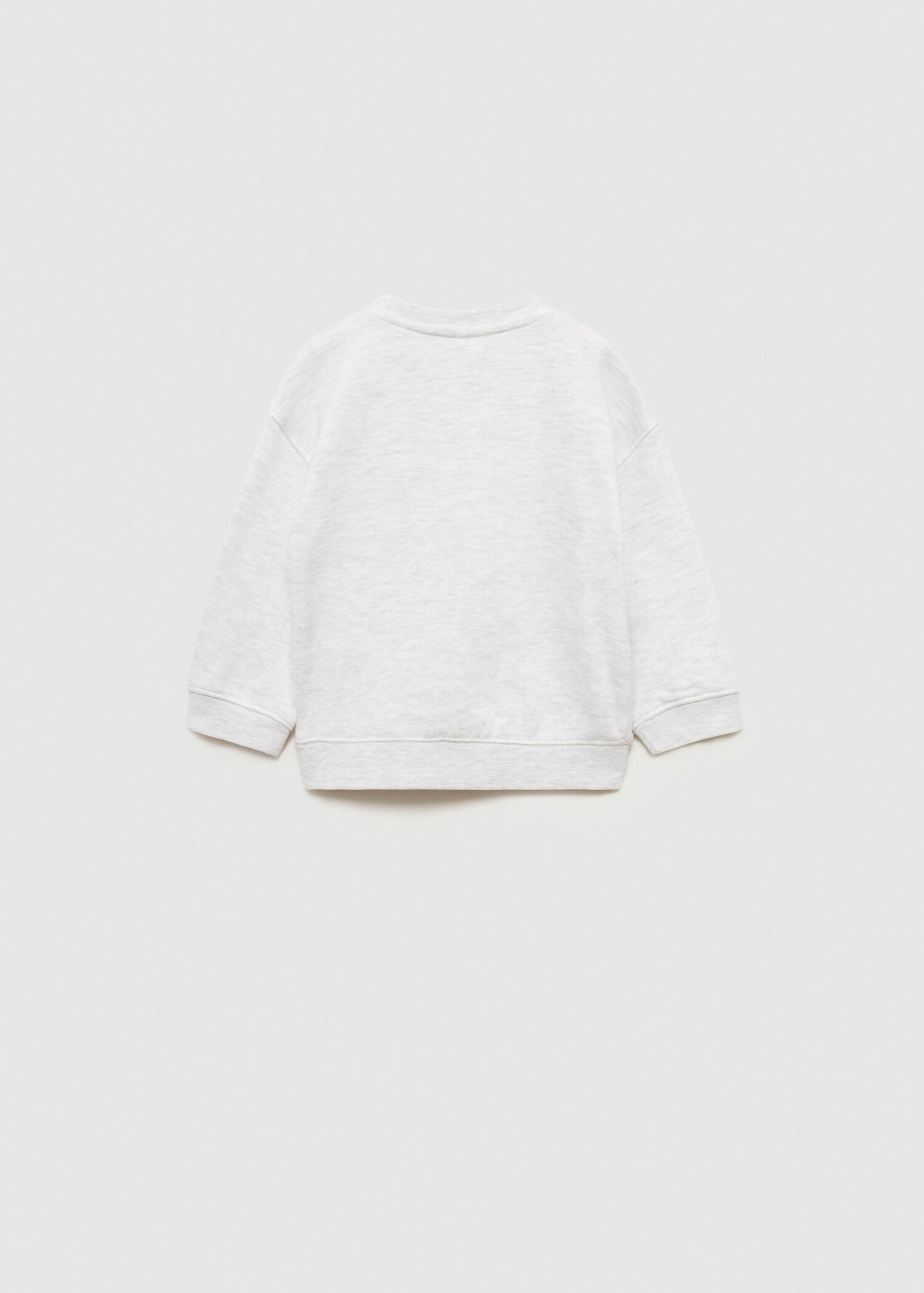 Embroidered detail cotton sweatshirt - Reverse of the article