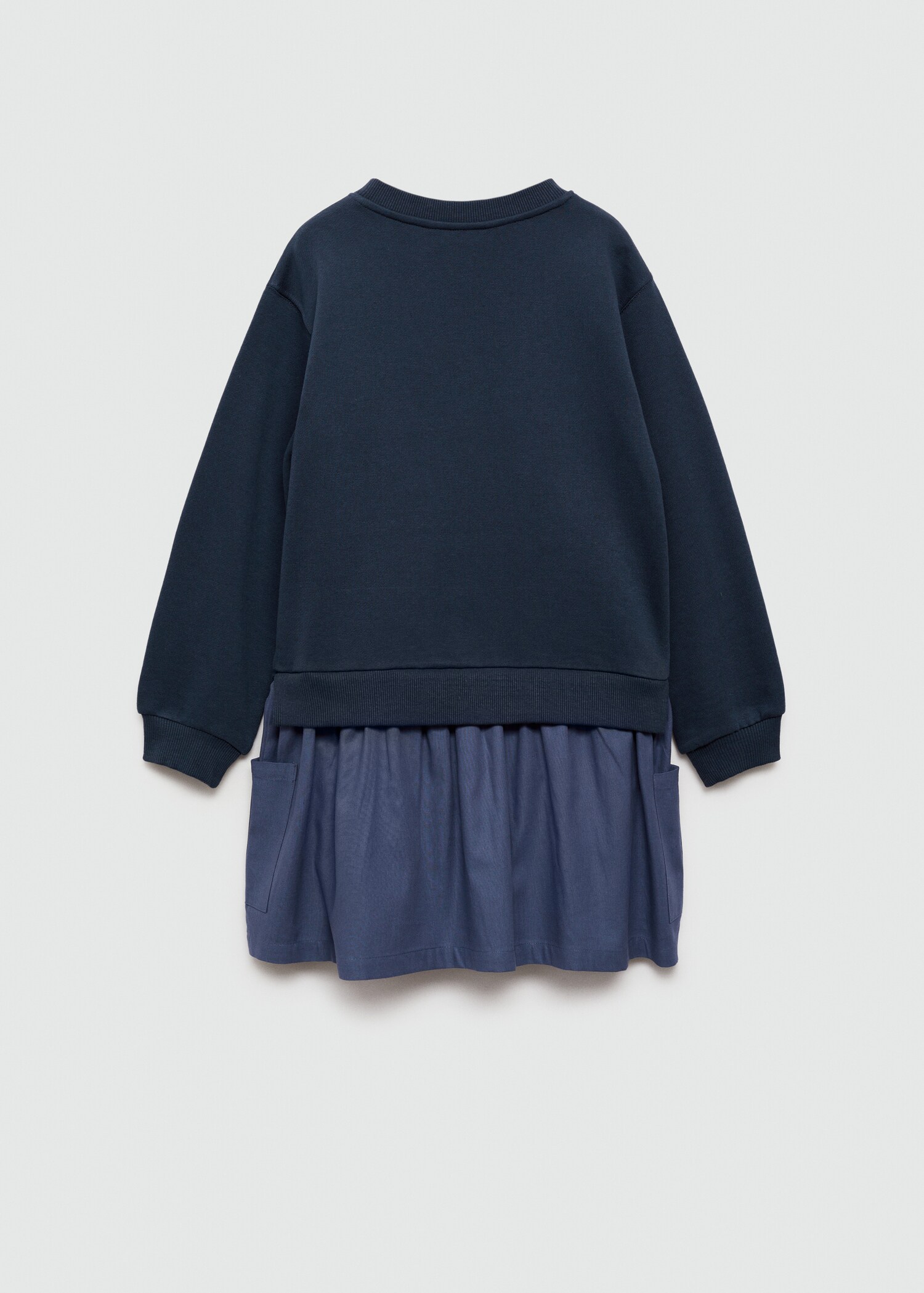 Embroidered sweatshirt dress - Reverse of the article
