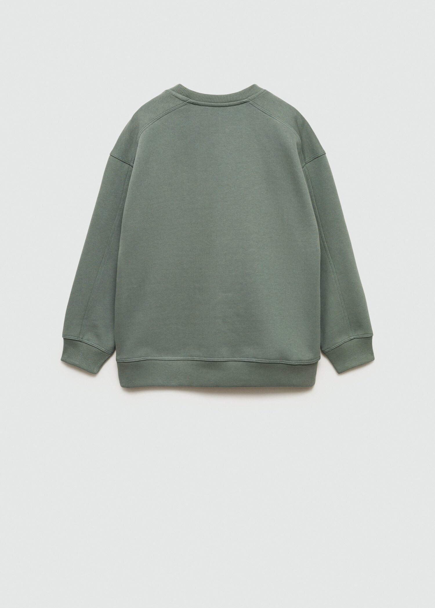 Embroidered detail cotton sweatshirt - Reverse of the article