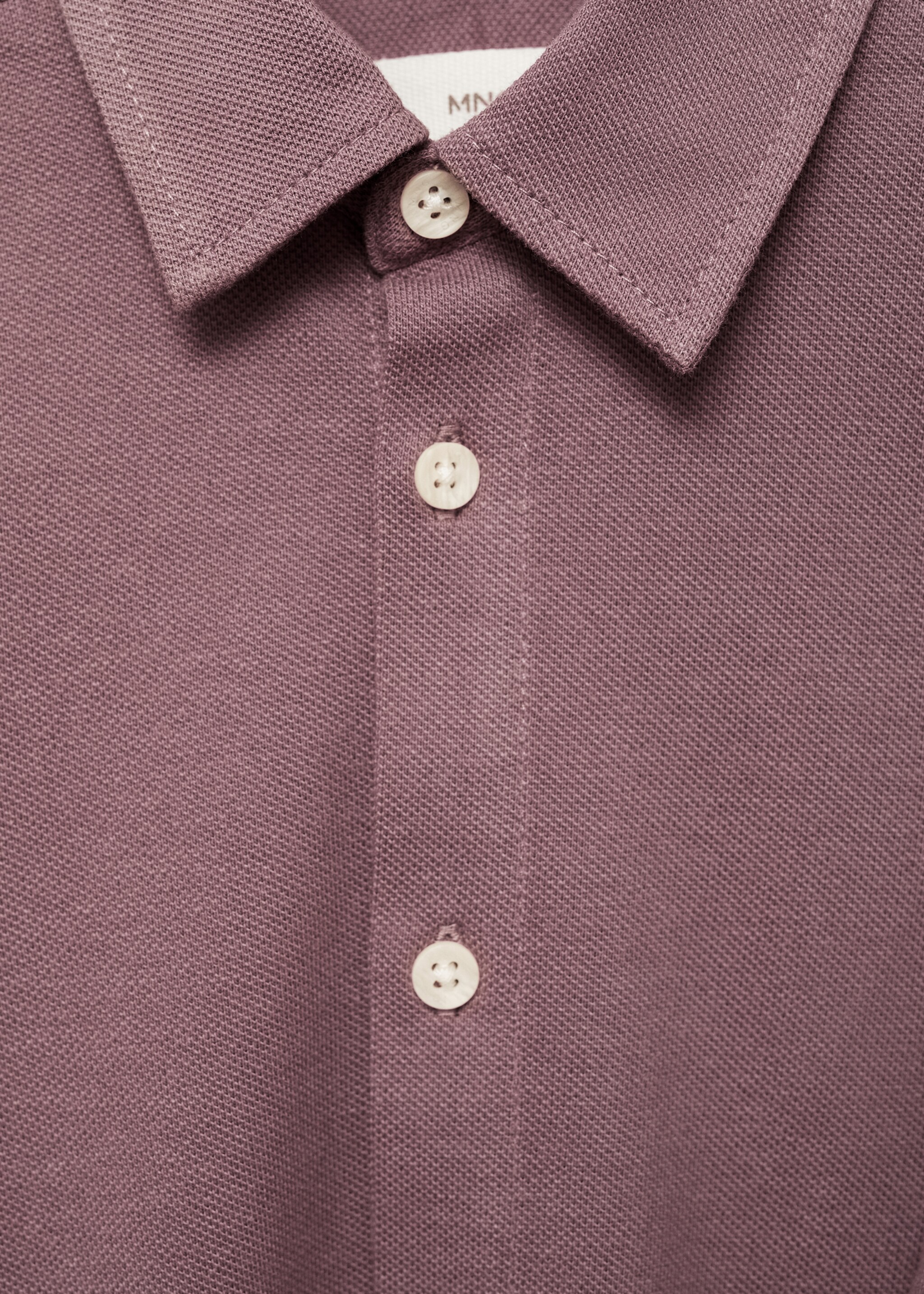 Regular Fit-Hemd aus Baumwolle - Detail des Artikels 0, Dunkelrot. Ref: 77054780-00.