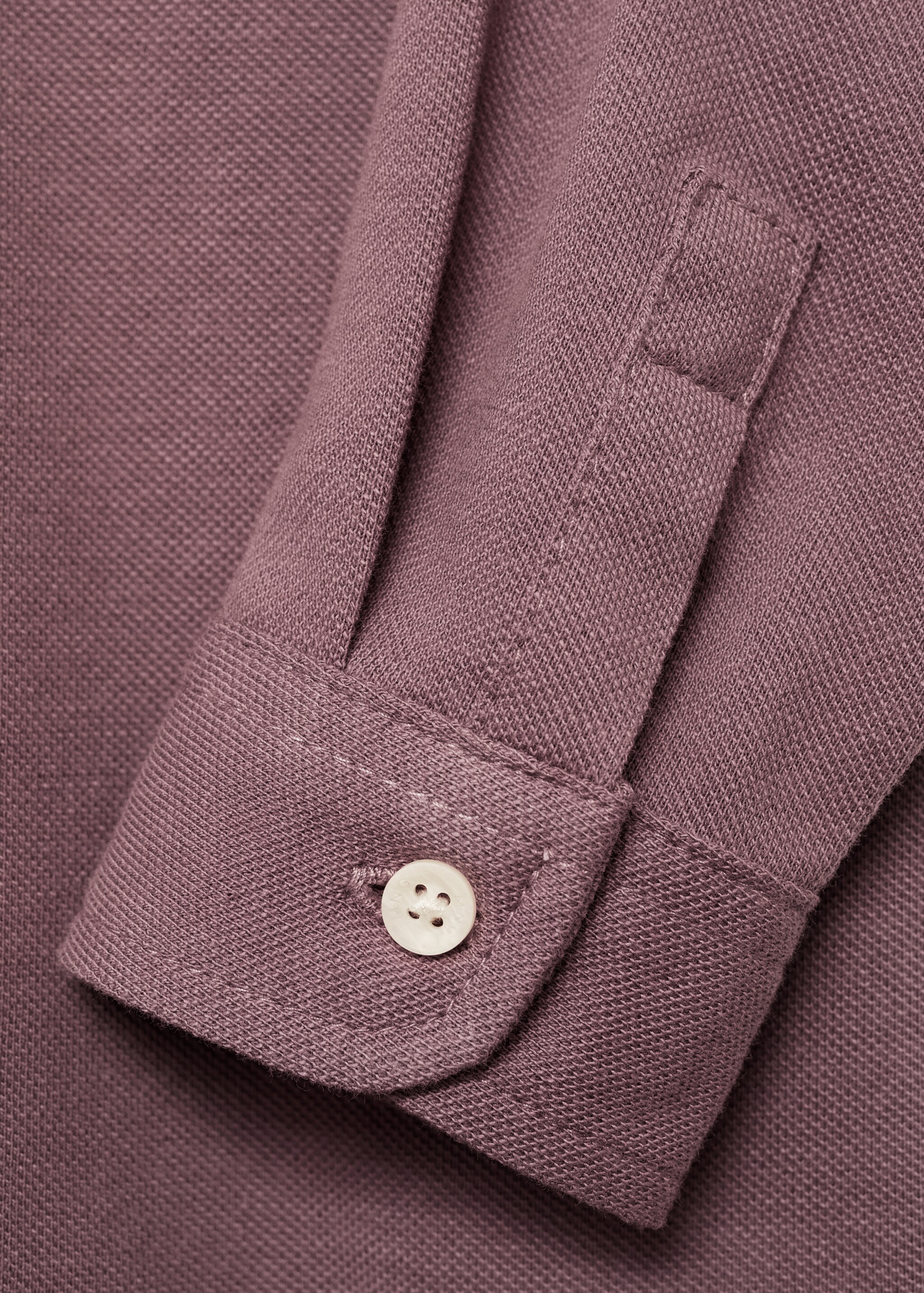 Regular Fit-Hemd aus Baumwolle - Detail des Artikels 8, Dunkelrot. Ref: 77054780-00.