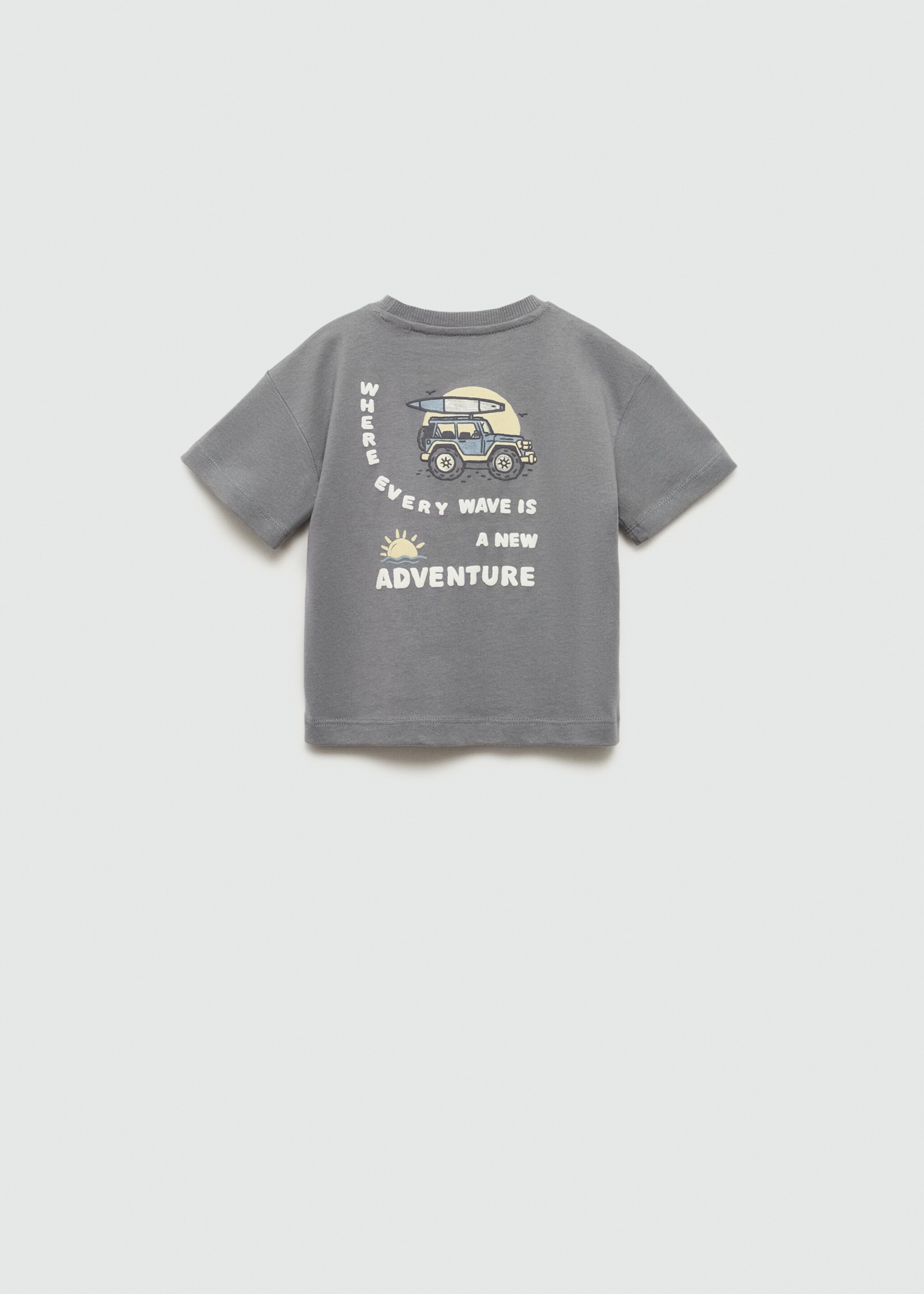 Surf printed t-shirt - Reverse of the article