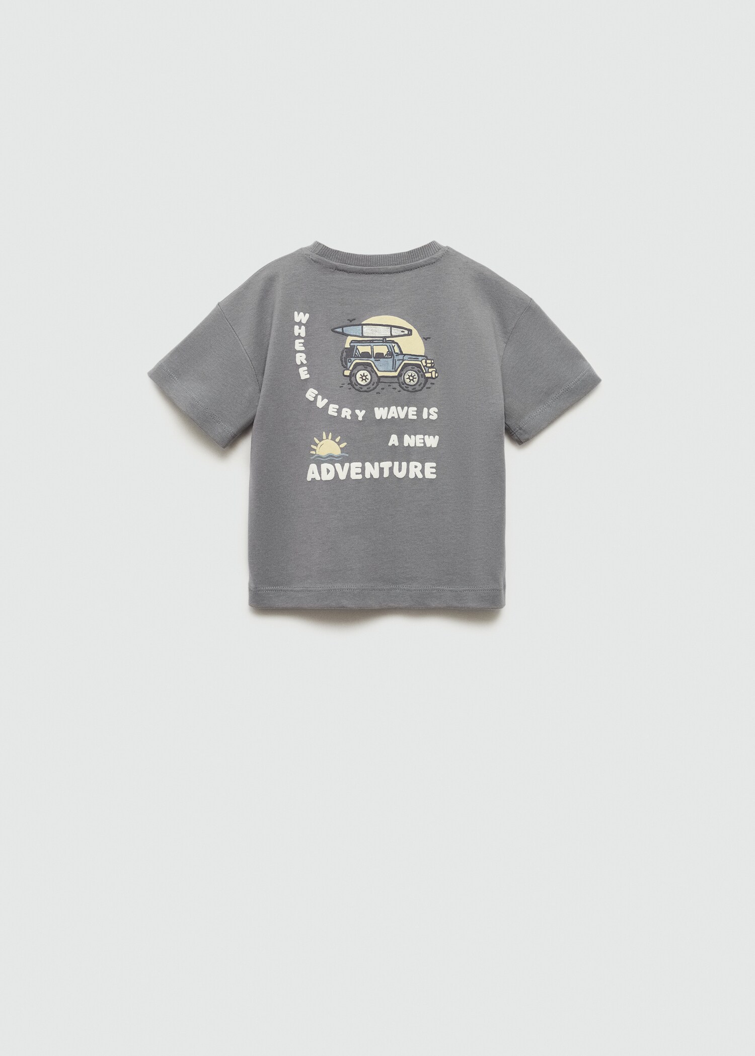 Surf printed t-shirt - Reverse of the article