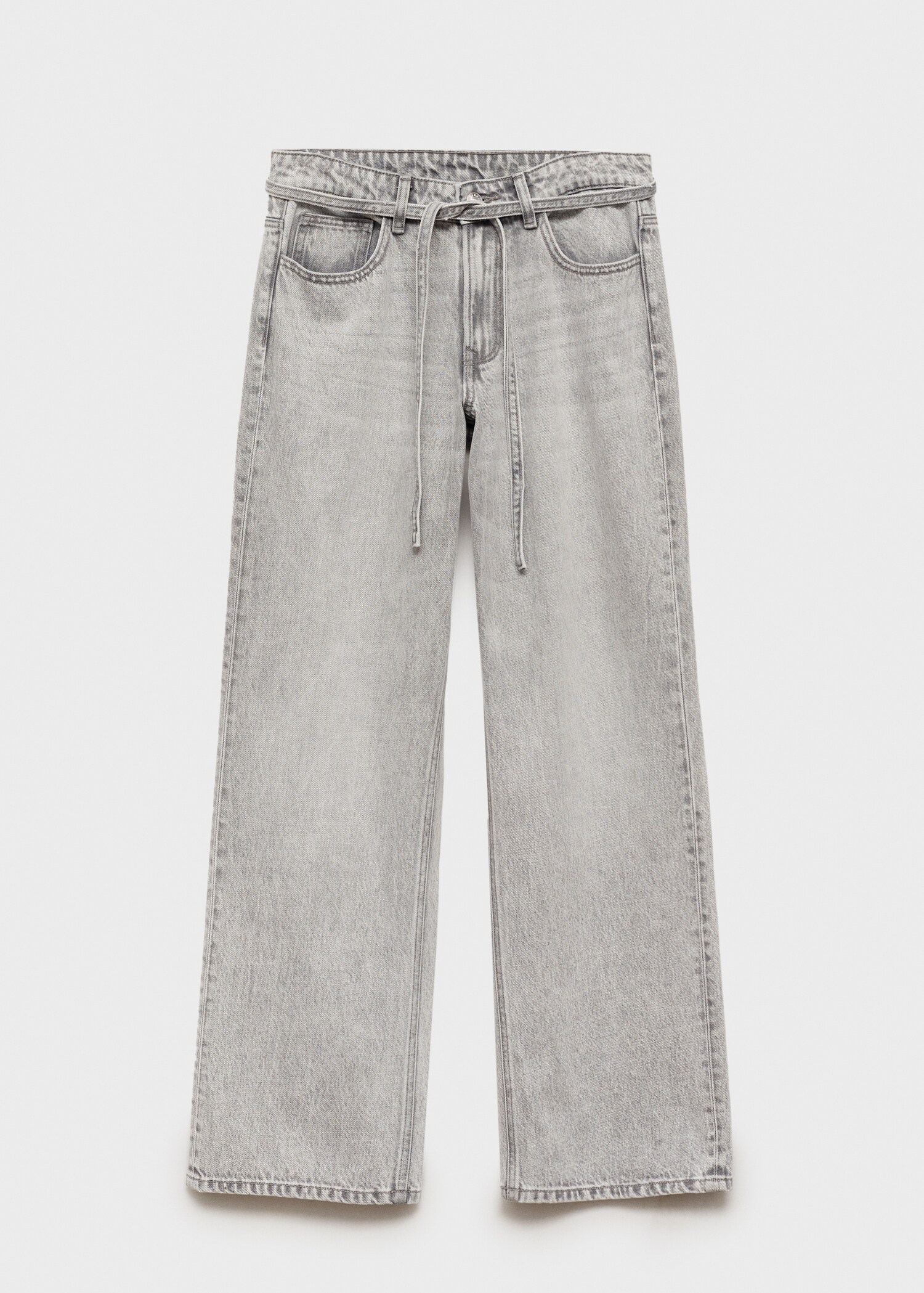 Wideleg-Jeans mit Kordelzug - Artikel ohne Model