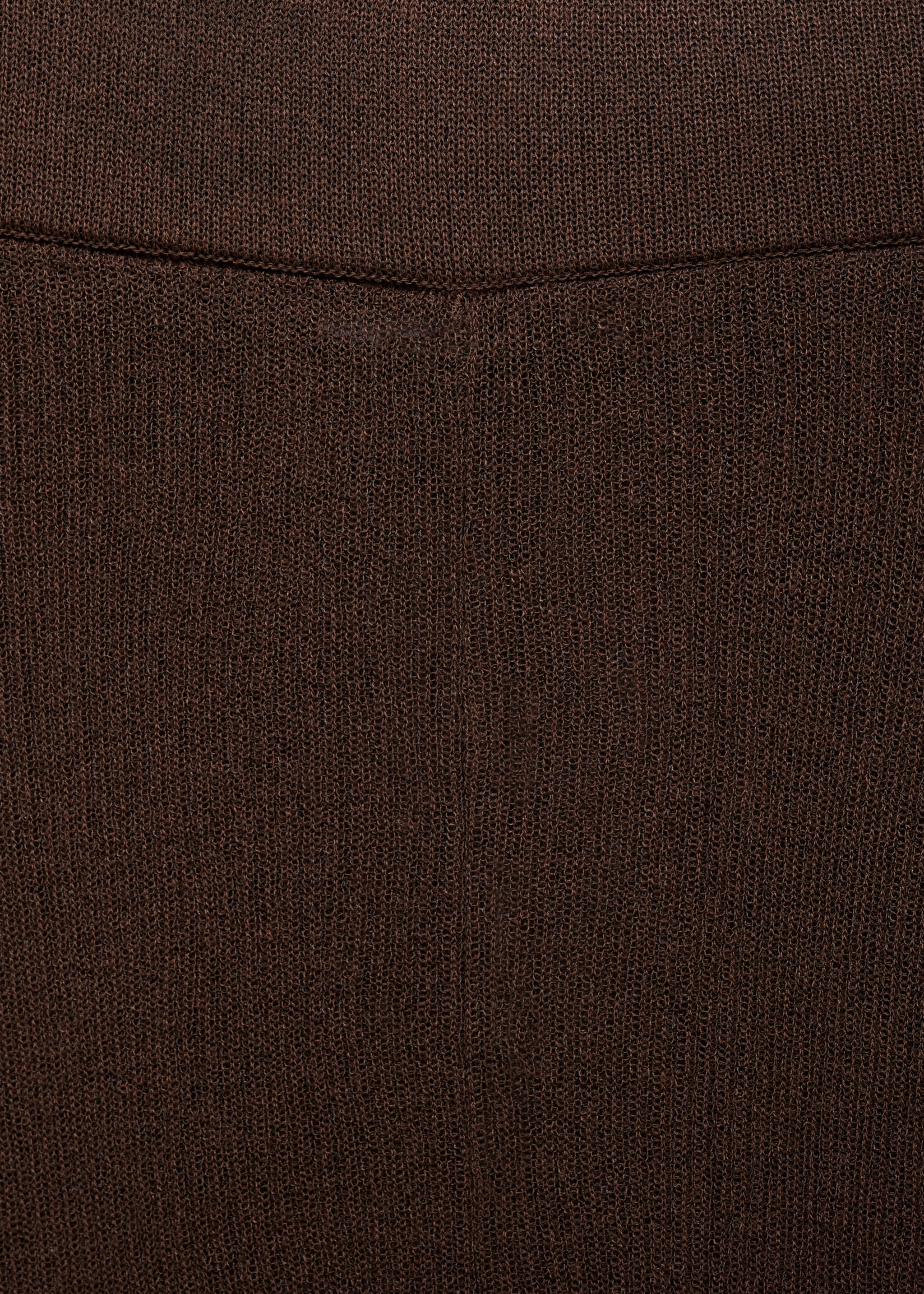 Pantalon maille flare - Détail de l'article 8, Marron. Ref: 77054791-00.