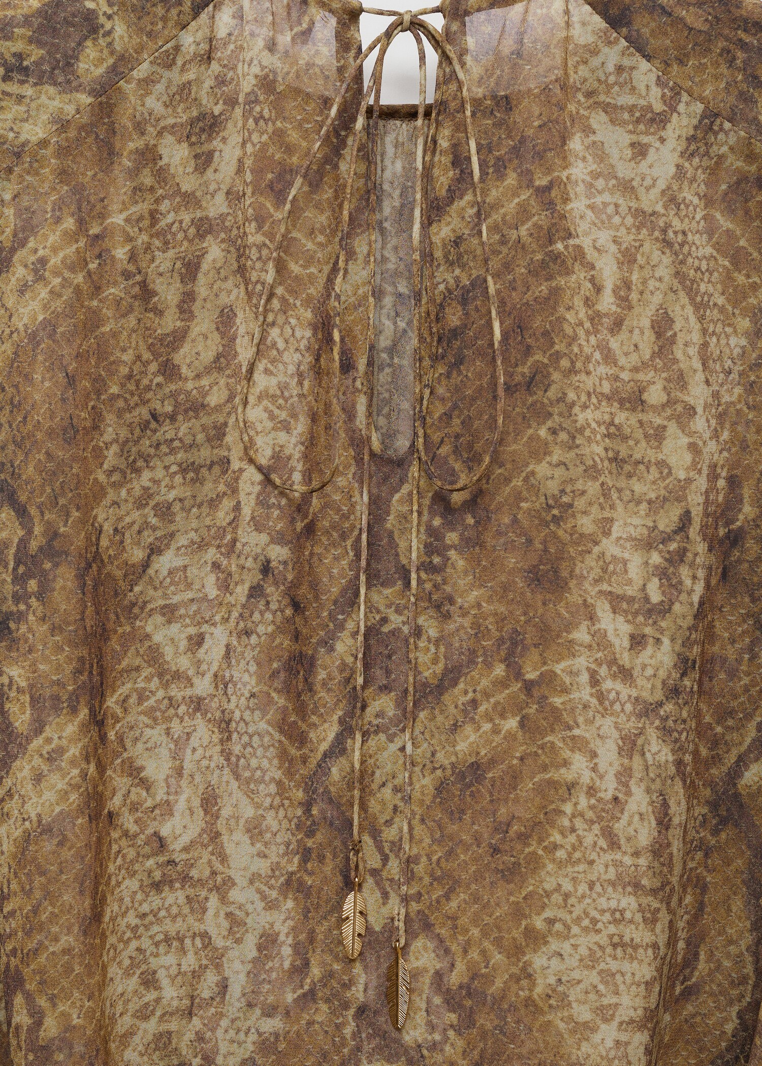 Blouse volants en imprimé serpent - Détail de l'article 8