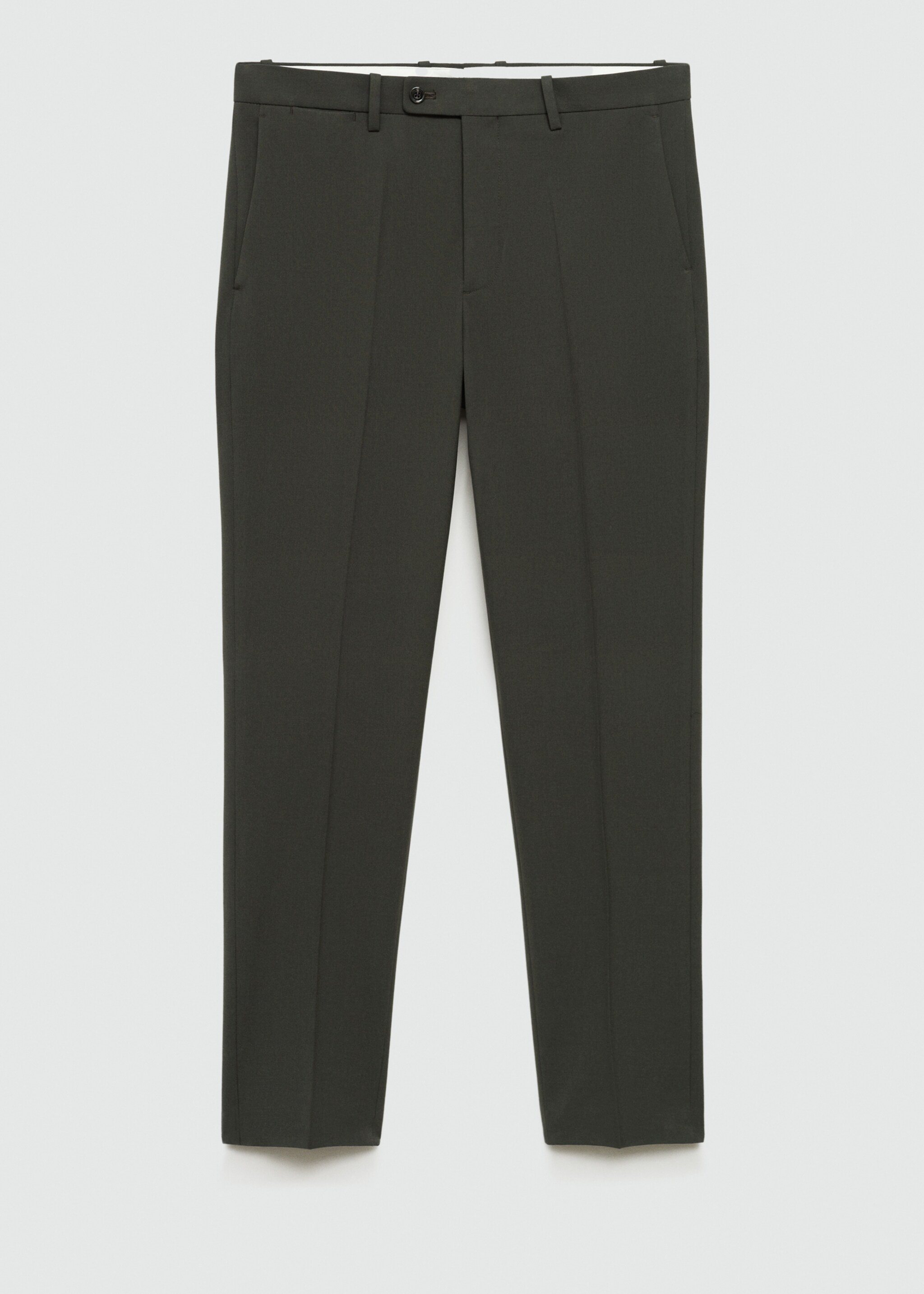 Calças de fato slim fit de tecido comfort stretch - Artigo sem modelo, Verde. Ref: 77055148-00.