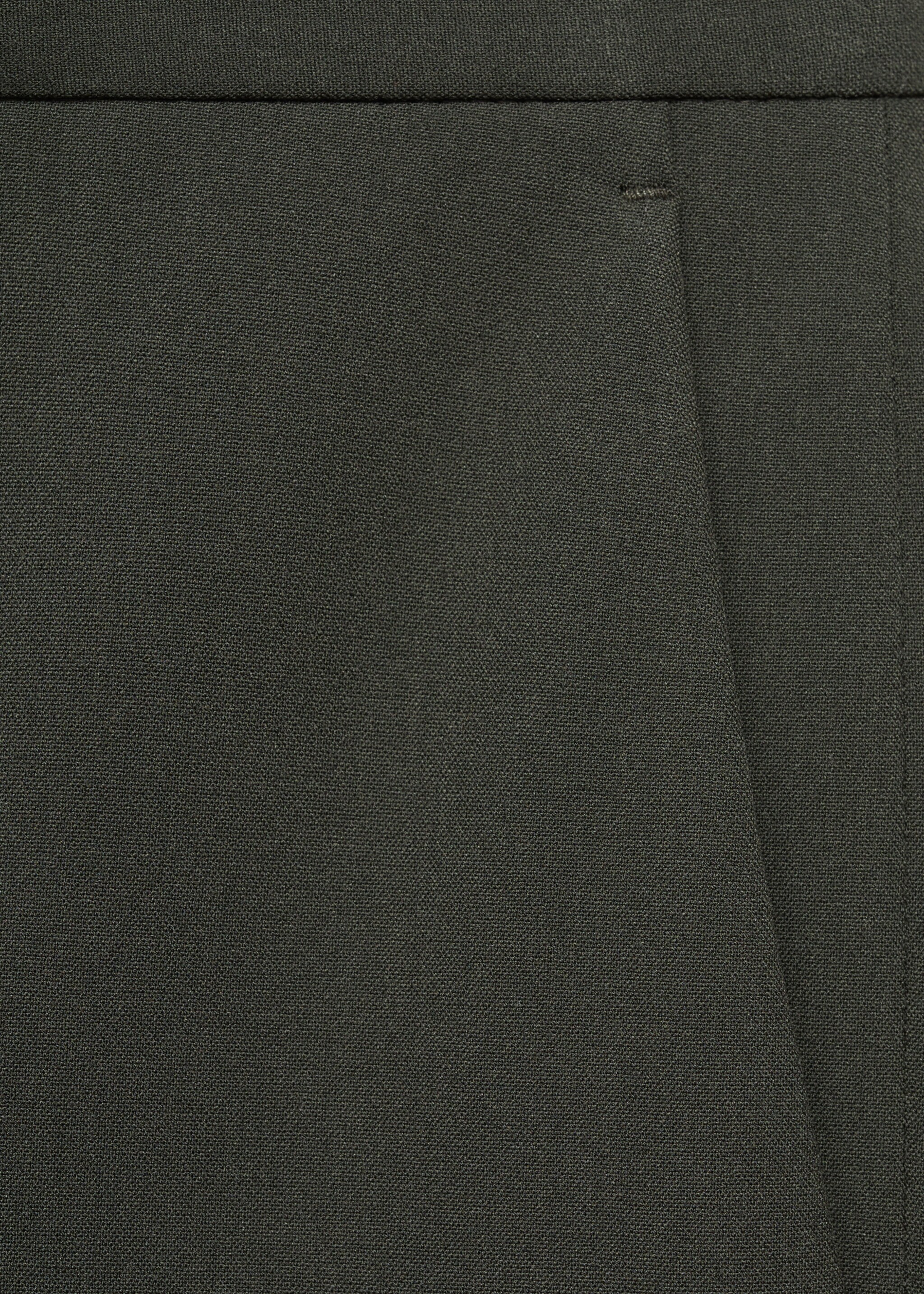 Calças de fato slim fit de tecido comfort stretch - Pormenor do artigo 8, Verde. Ref: 77055148-00.