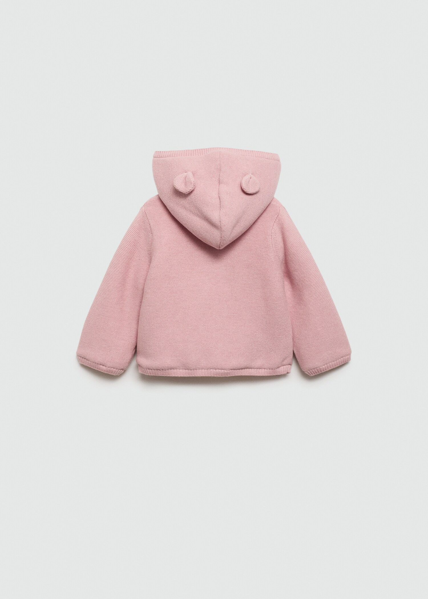 Stickad cardigan med fleecefoder - Artikelns baksida