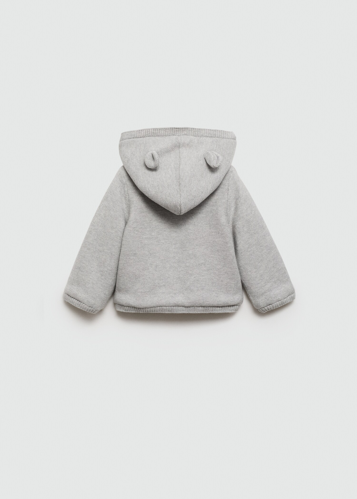 Stickad cardigan med fleecefoder - Artikelns baksida