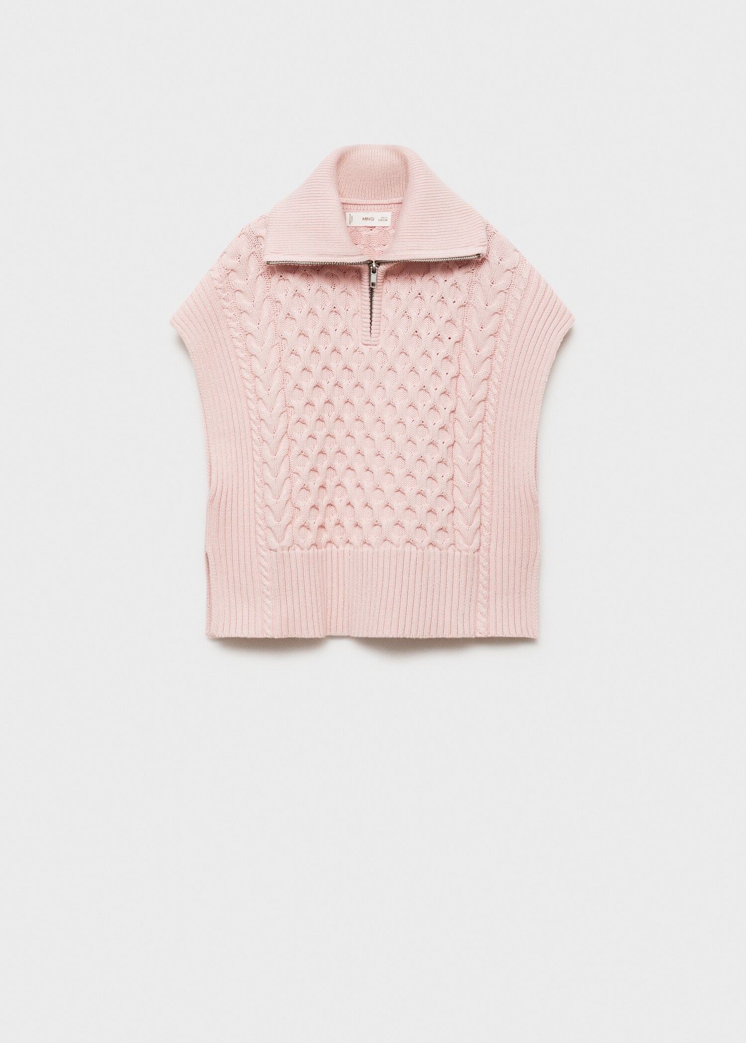 Braided-knit gilet - Article without model