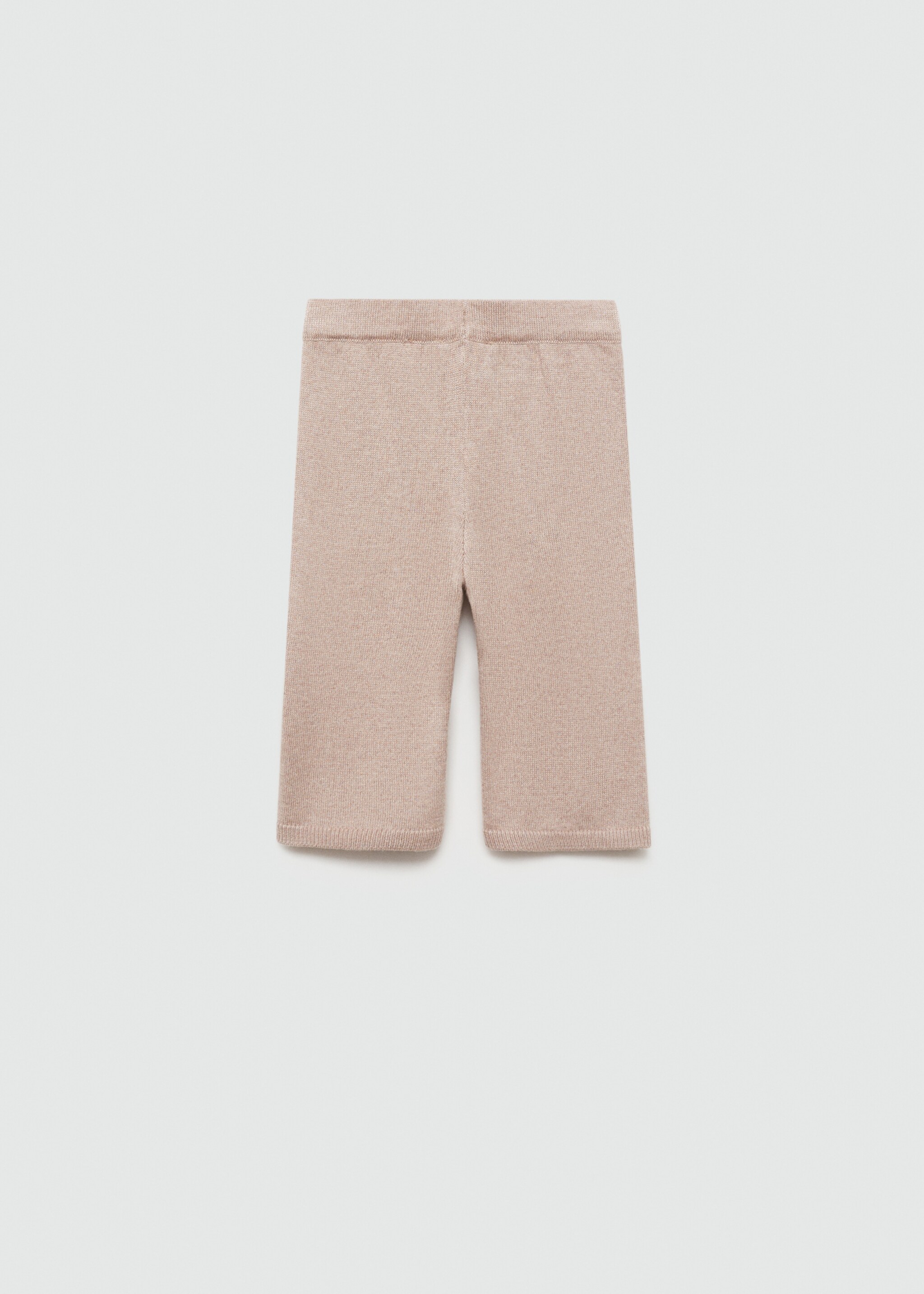 Úpletové kalhoty culottes - Zadní strana zboží, Písková. Ref: 77055152-00.